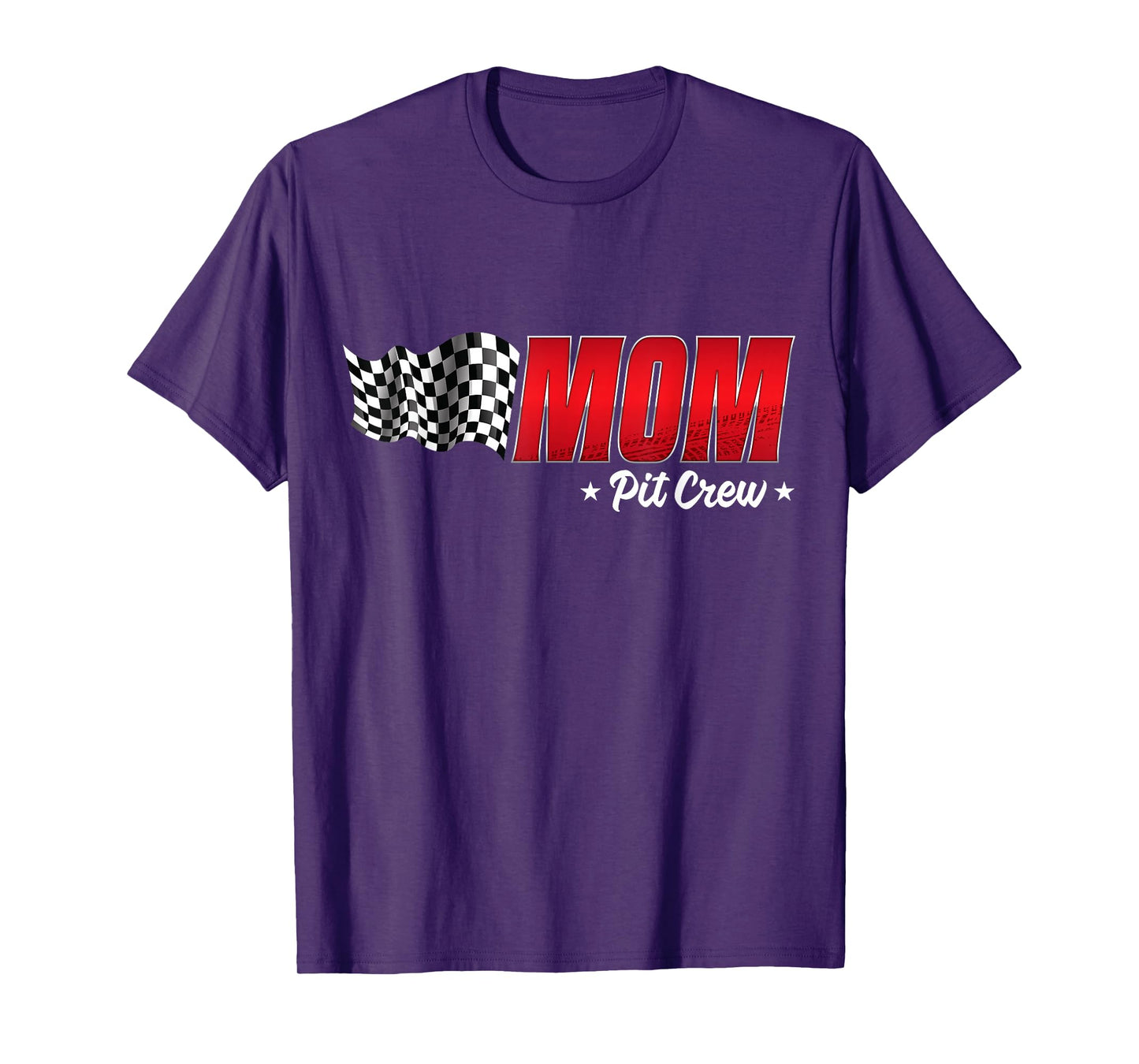 Mom Pit Crew Race Car Birthday Family Racing Adult Women T-Shirt