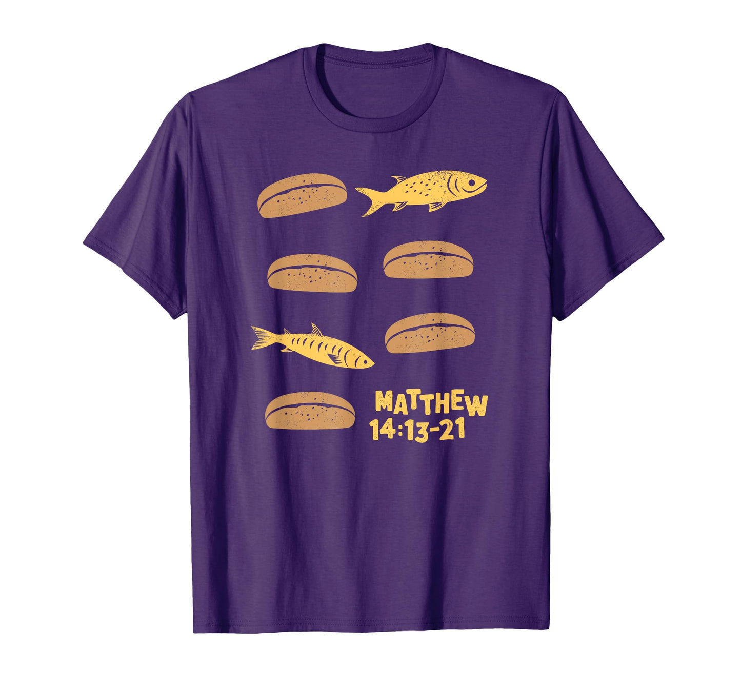 Jesus Feeds The 5000 5 Loaves of Bread 2 Fish Bible Story T-Shirt