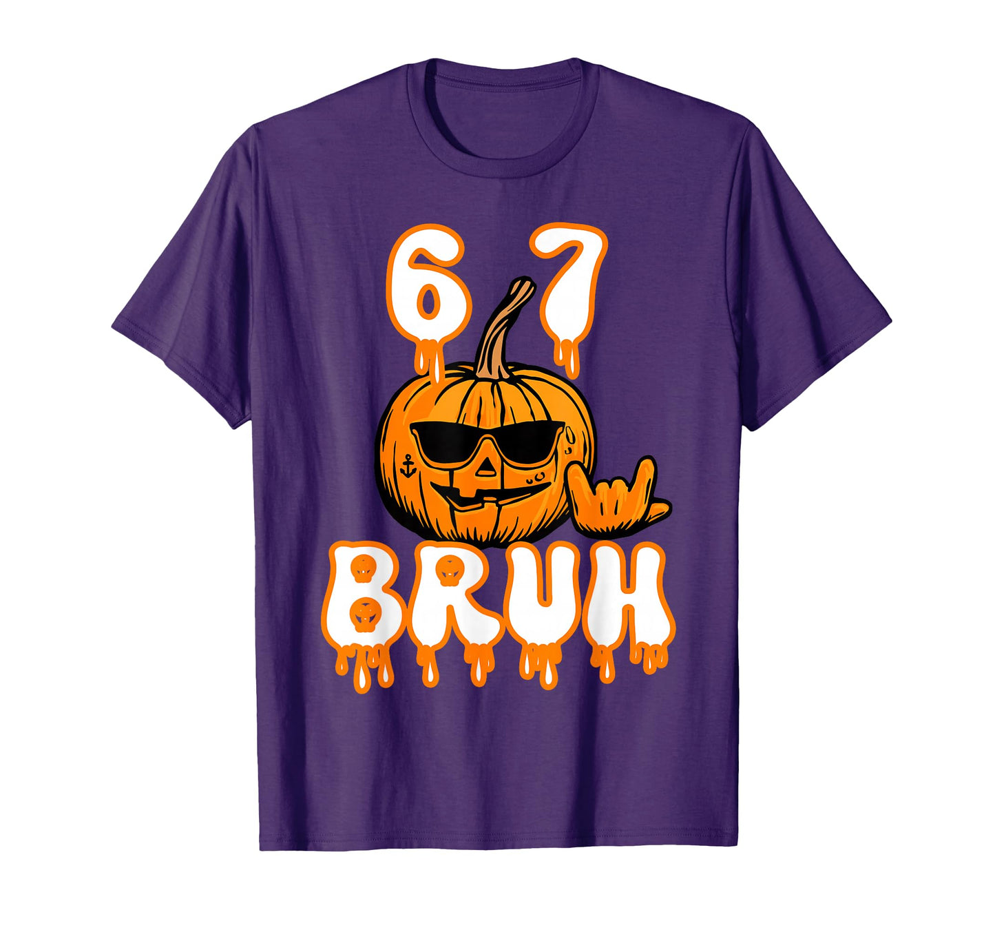 67 Halloween Meme Brainrot Costume Kids 6-7 Six Seven Boys T-Shirt
