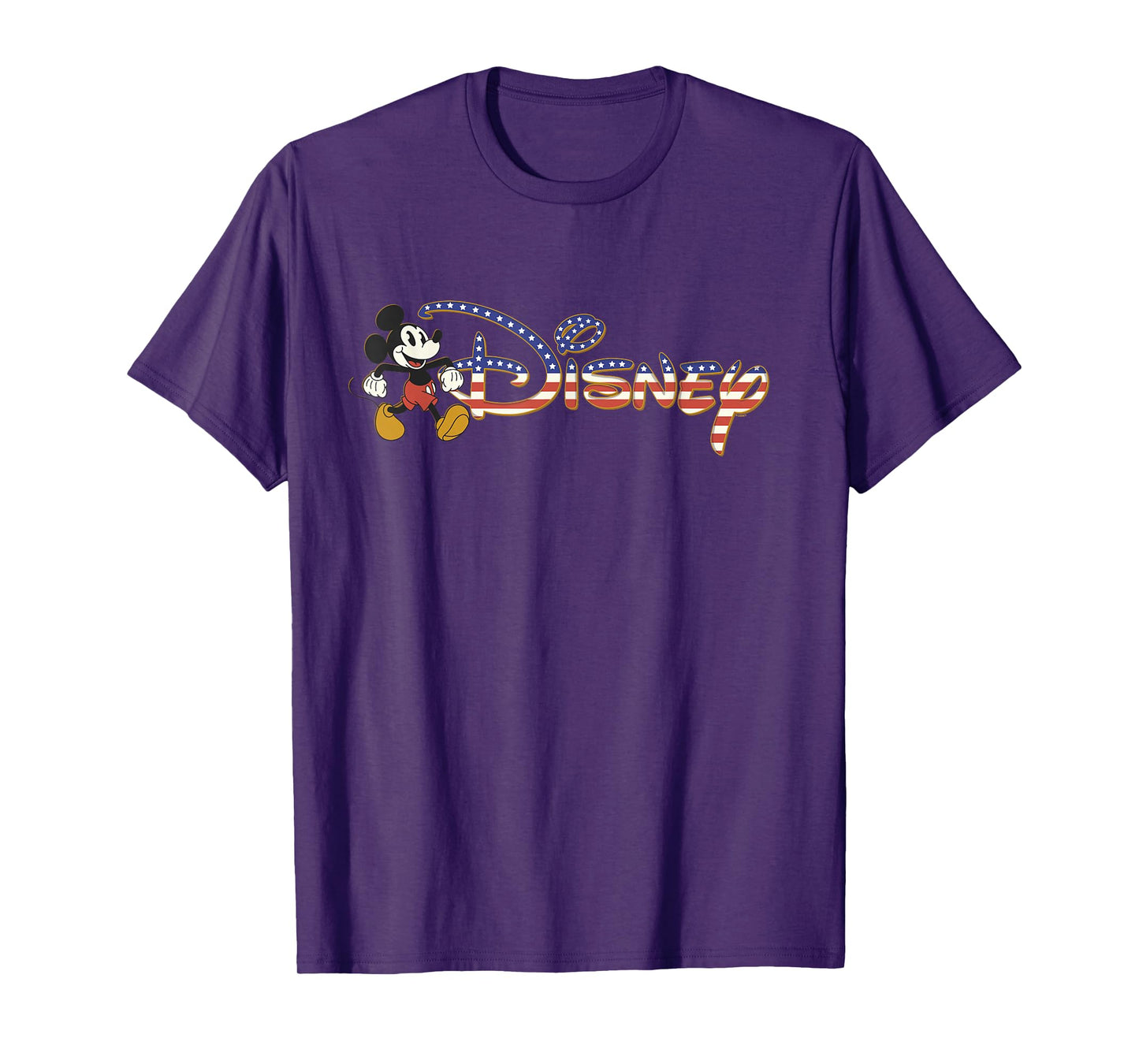 Disney Americana Mickey Mouse USA Vacation Trip Logo T-Shirt