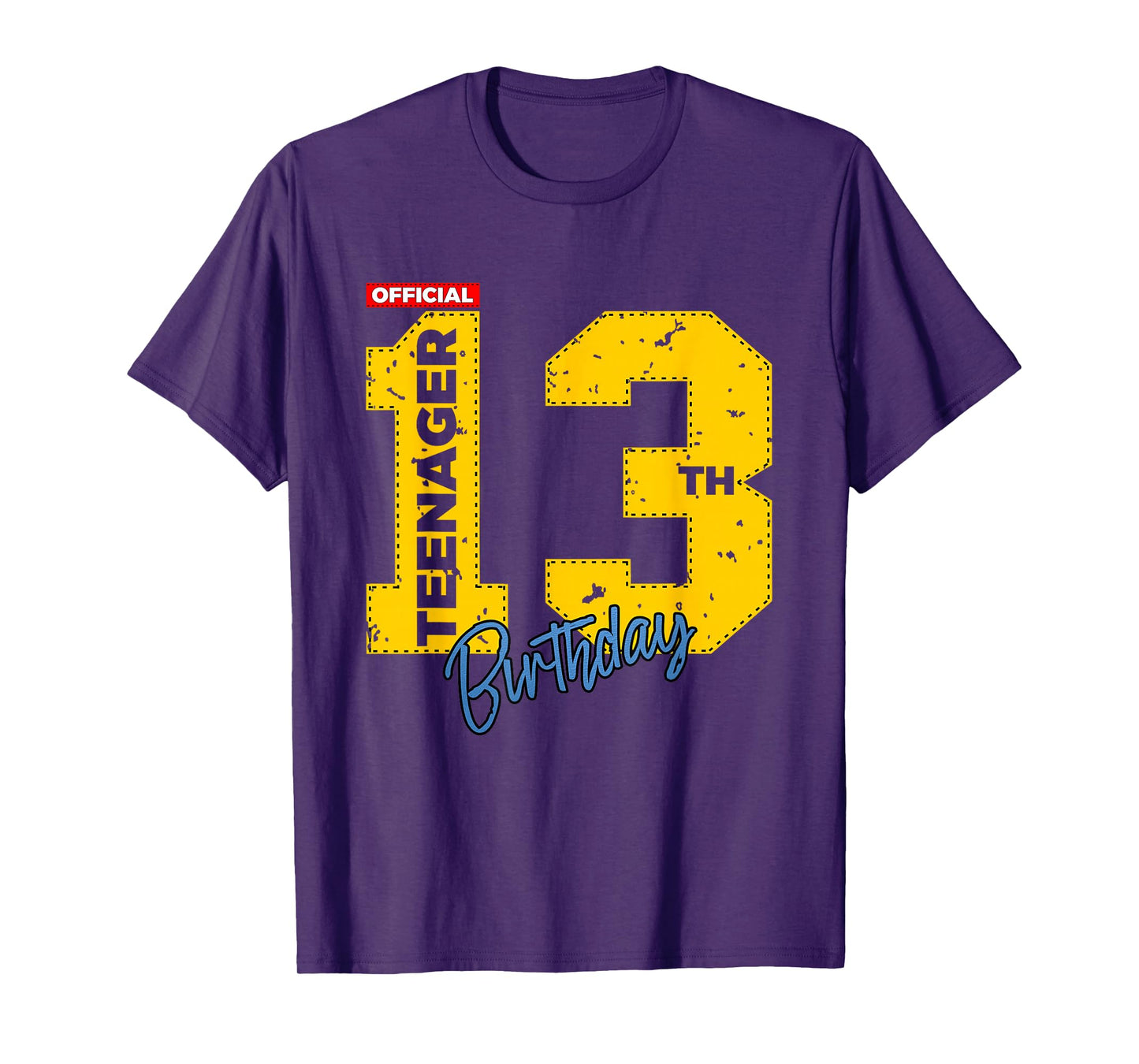 Official Teenager 13 Years Old 13th Birthday Gamer T-Shirt