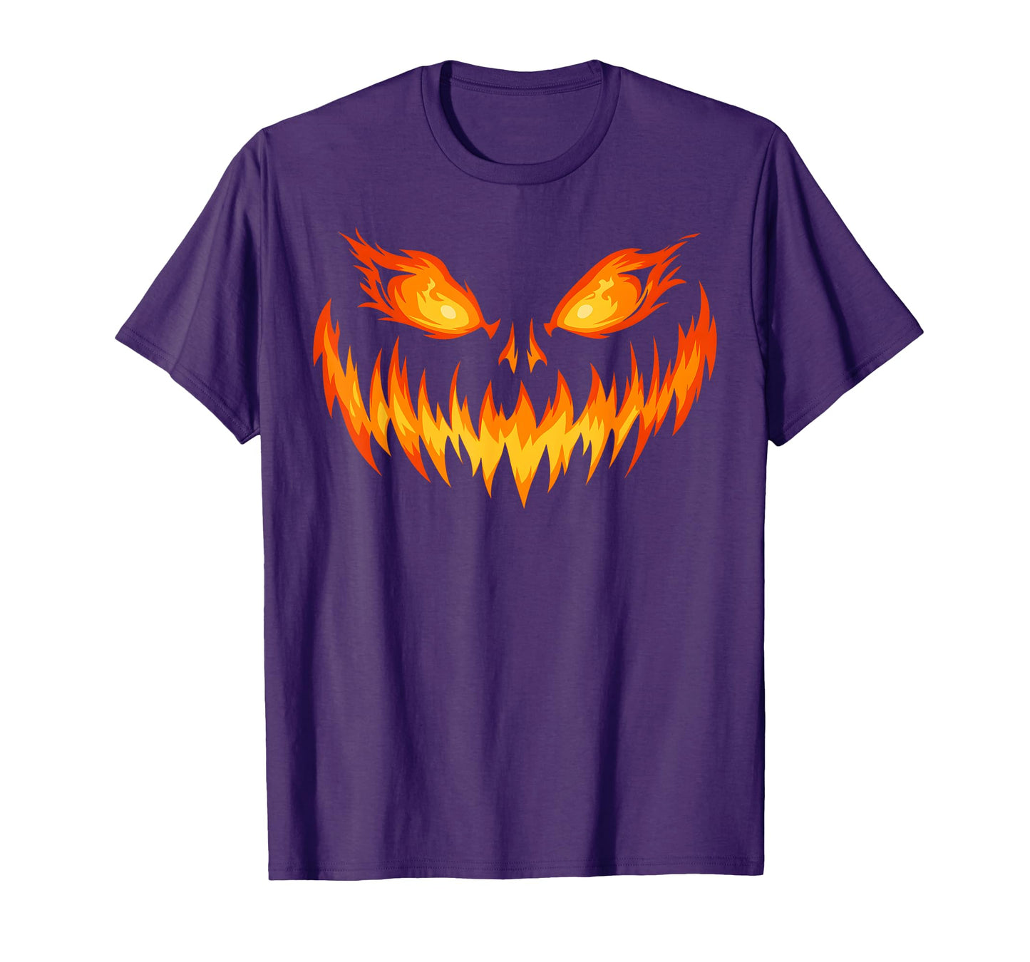 Pumpkin Jack O Lantern Face Men Women Kids Halloween Costume T-Shirt
