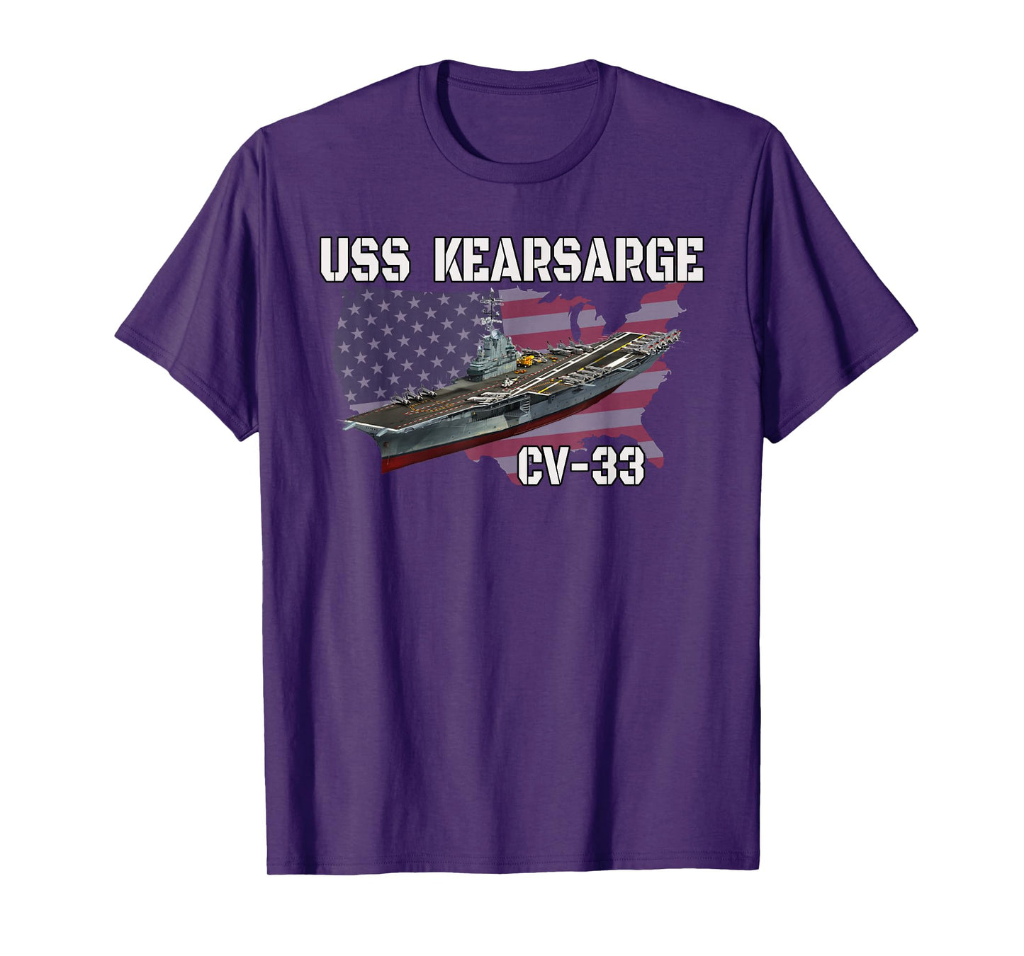 USS Kearsarge CV-33 Aircraft Carrier Veterans Day Grandpa T-Shirt