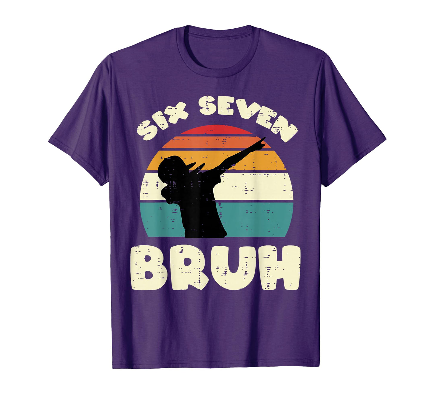 Six Seven Bruh Dab Funny 67 Costume 6 7 Meme Kids Youth Boys T-Shirt