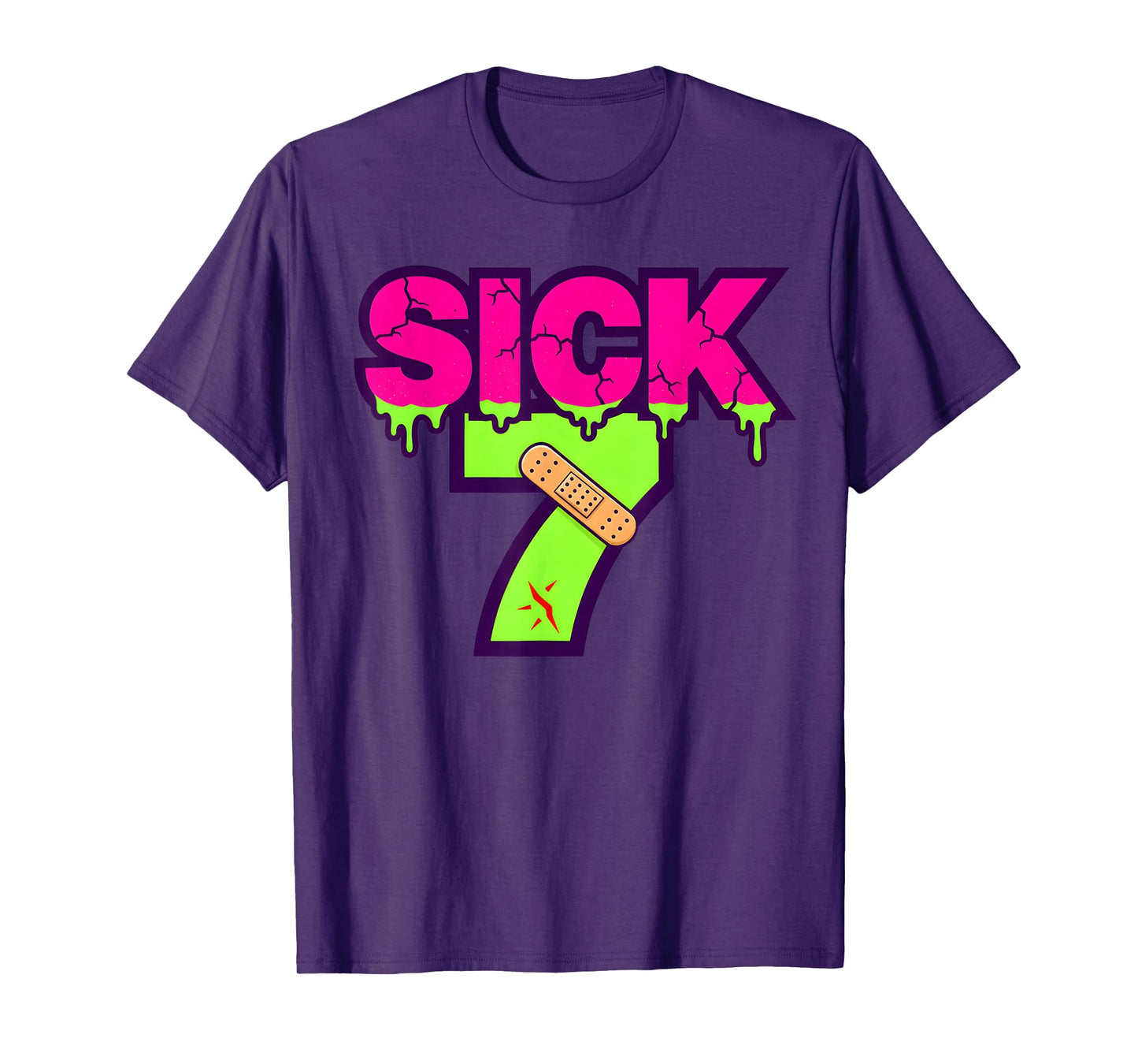 Sick Seven Meme Tee Six Seven Fun Wordplay Drip T-Shirt