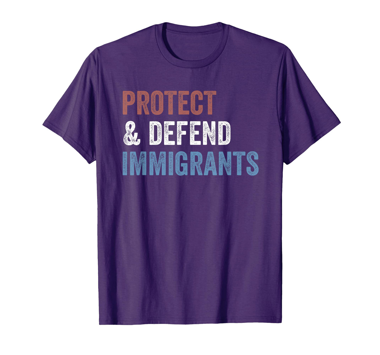 Protect and defend immigrants funny political 86 47 US Flag T-Shirt