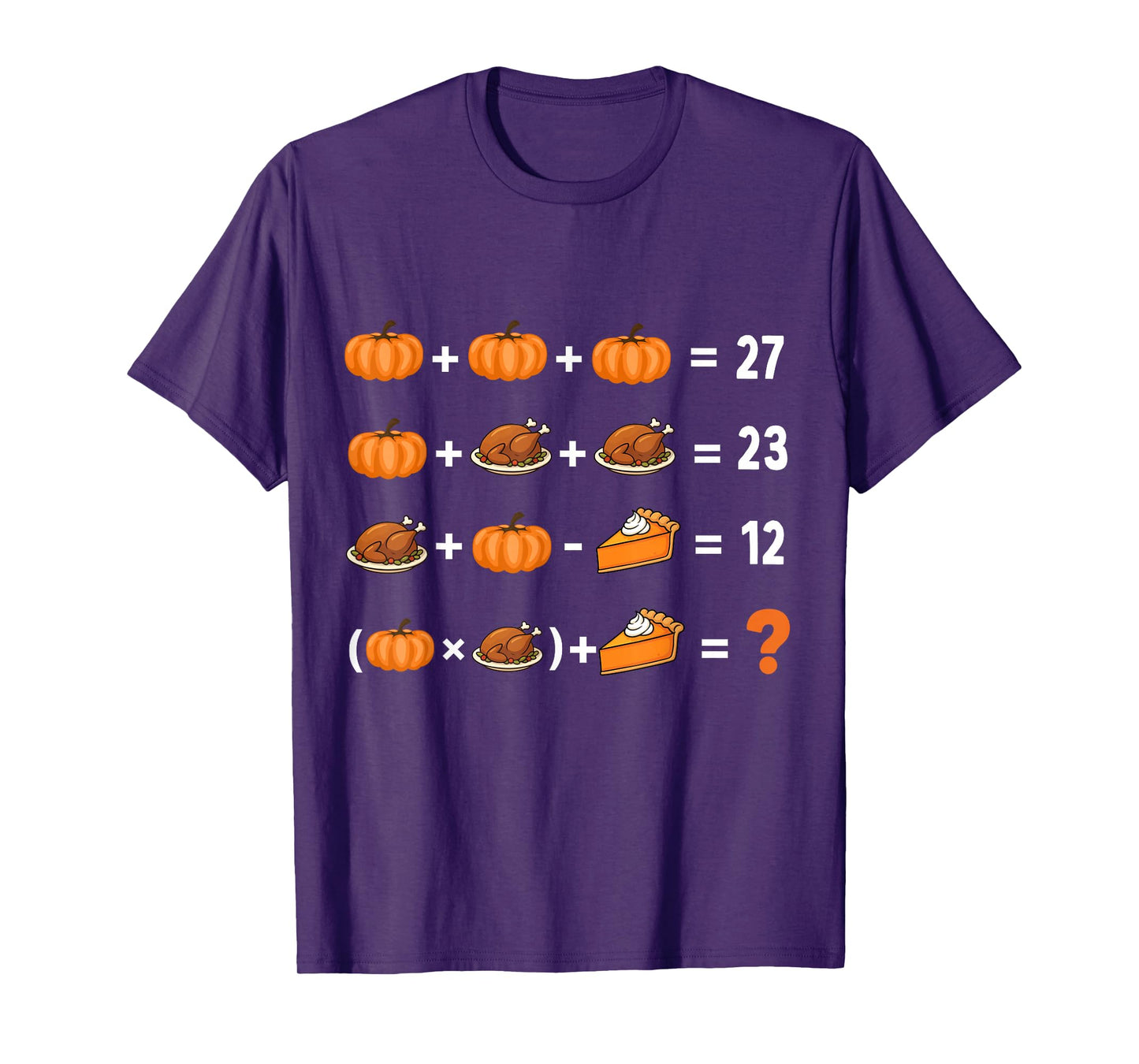 Funny 67 Meme Pumpkin Turkey Math Teacher Thanksgiving 6 7 T-Shirt