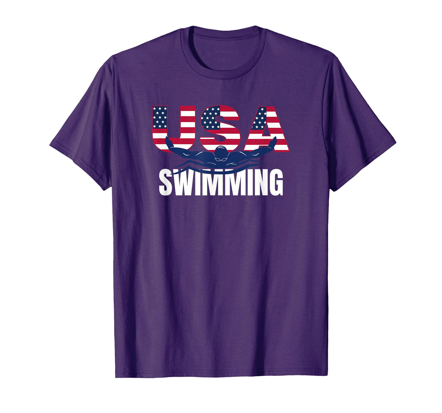 USA Swimming Athlete Summer US Swim Aquatic Sport Letters T-Shirt