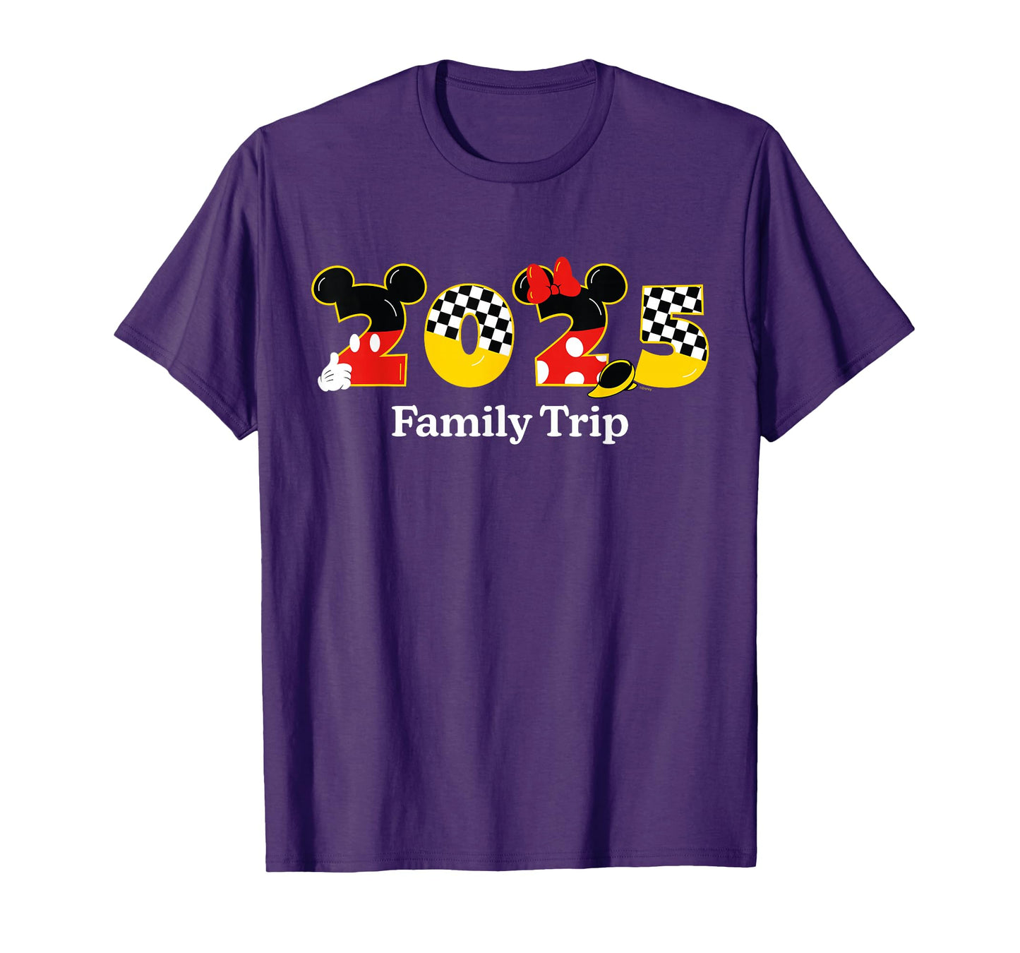 Disney Mickey & Minnie 2025 Family Trip Matching Vacation T-Shirt