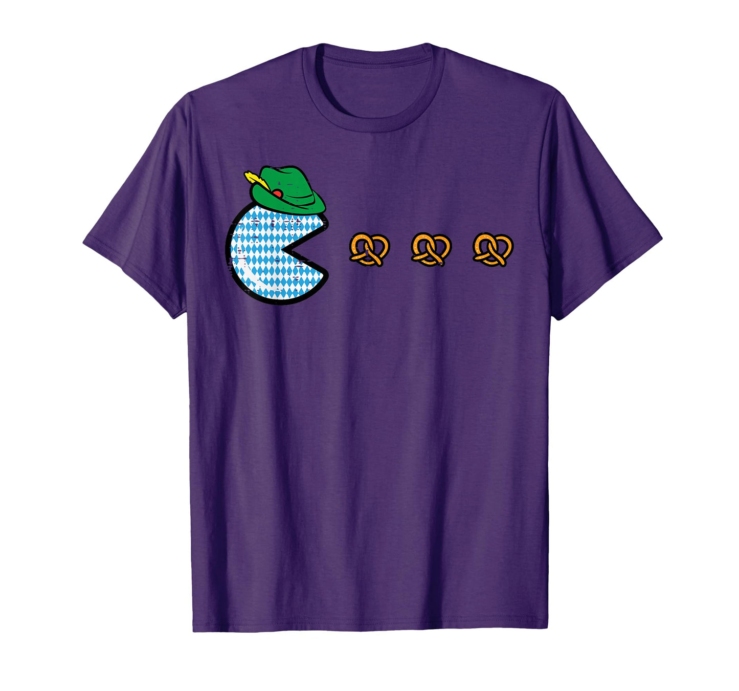 Oktoberfest Video Game Eating Pretzels Gamer Boys Kids Men T-Shirt