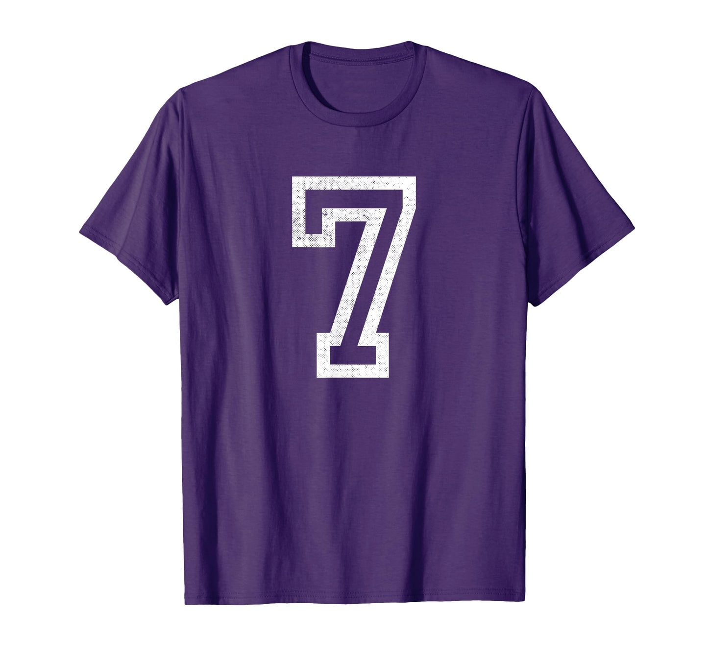 Number 7 Seven Funny Trendy Gen Alpha Meme Slang Boys Girls T-Shirt