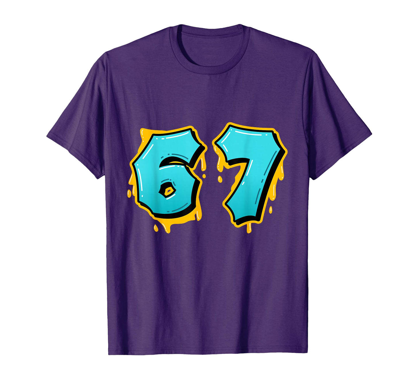 67 Internet Joke Meme Six Seven Viral Trend Gen Alpha Slang T-Shirt