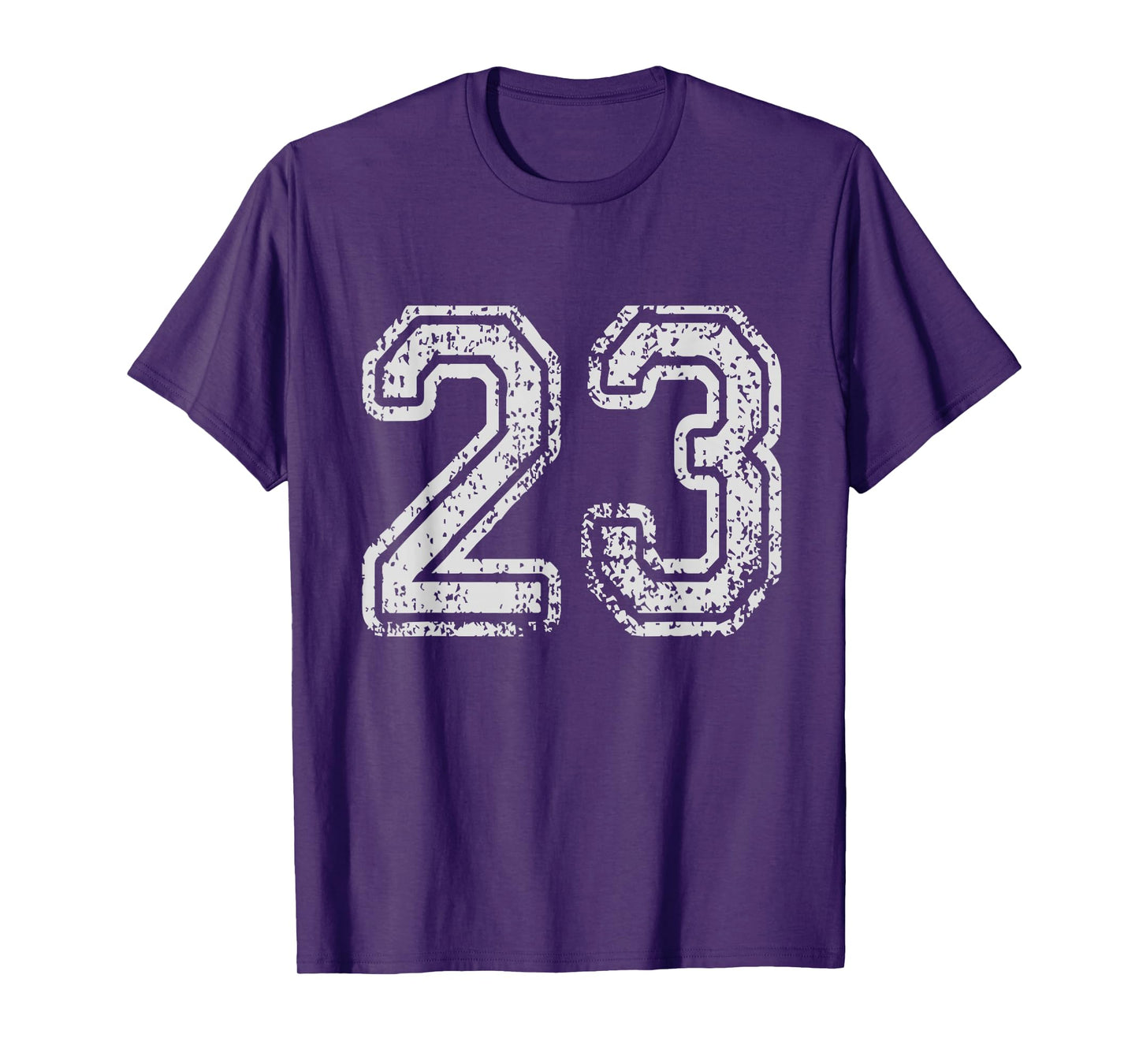 Team Jersey Uniforms Number 23 School Sports 23rd Birthday T-Shirt