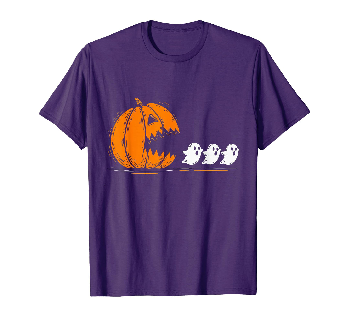 Halloween Pumpkin Eating Ghosts Funny Spooky Costume T-Shirt