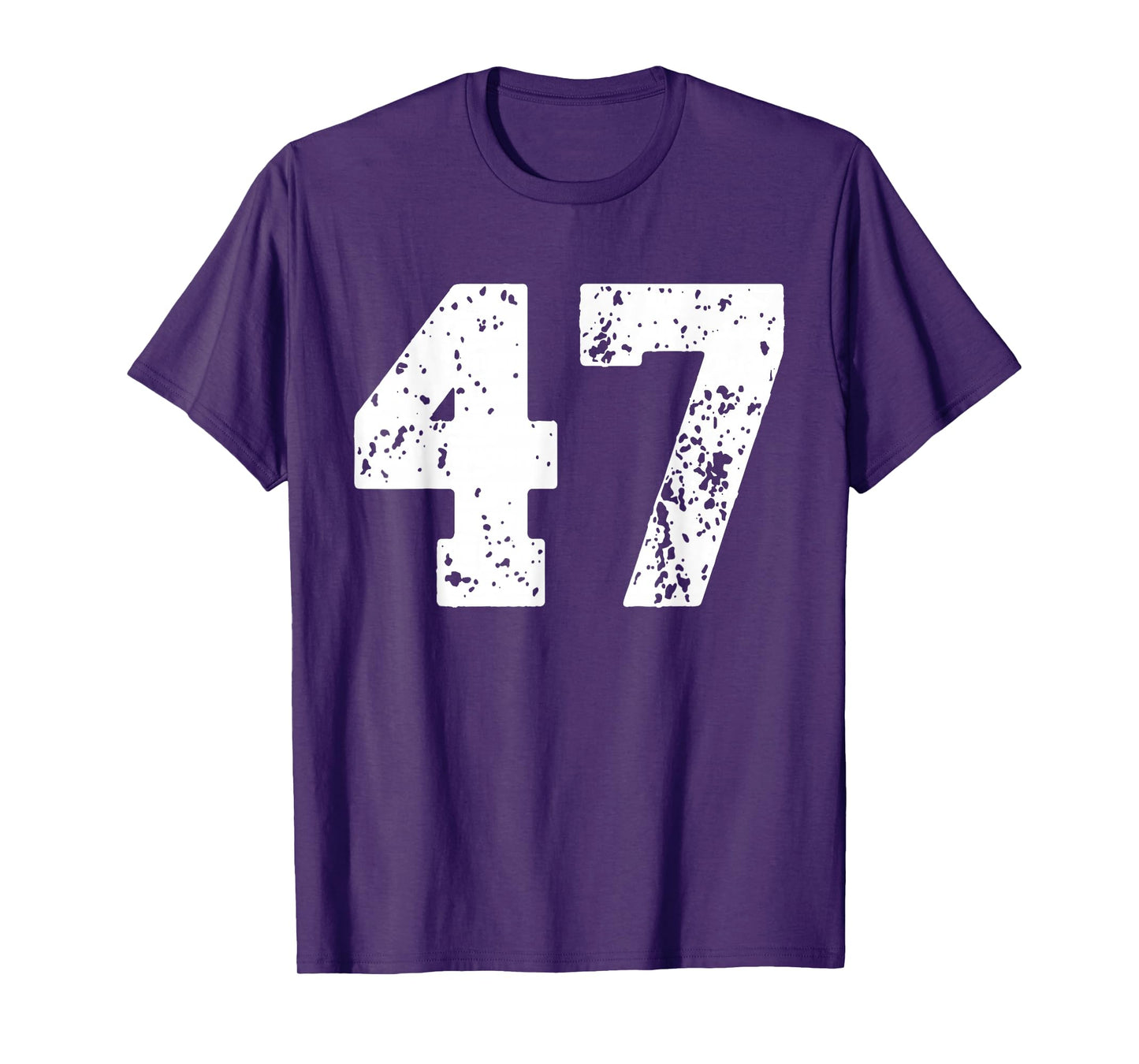 Number 47 White Best Classic College Style Birthday Funny T-Shirt