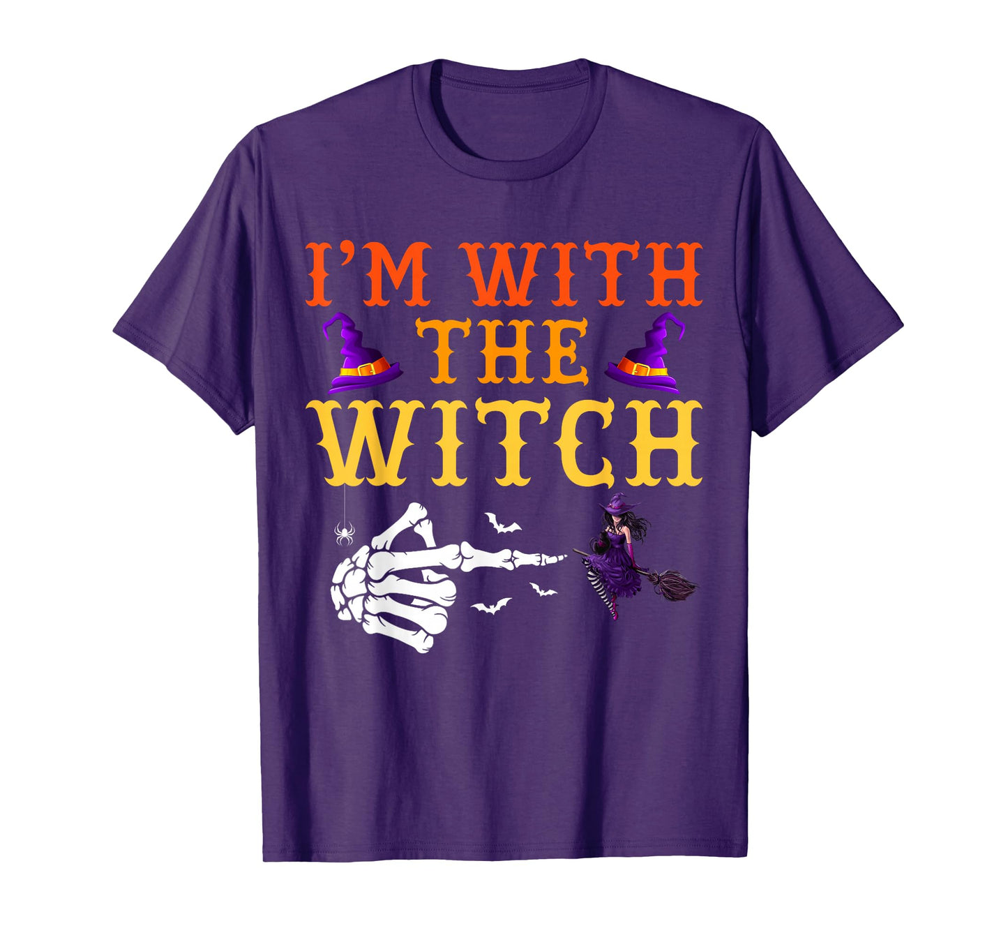 I'm with The Witch Couple Costume Halloween T-Shirt