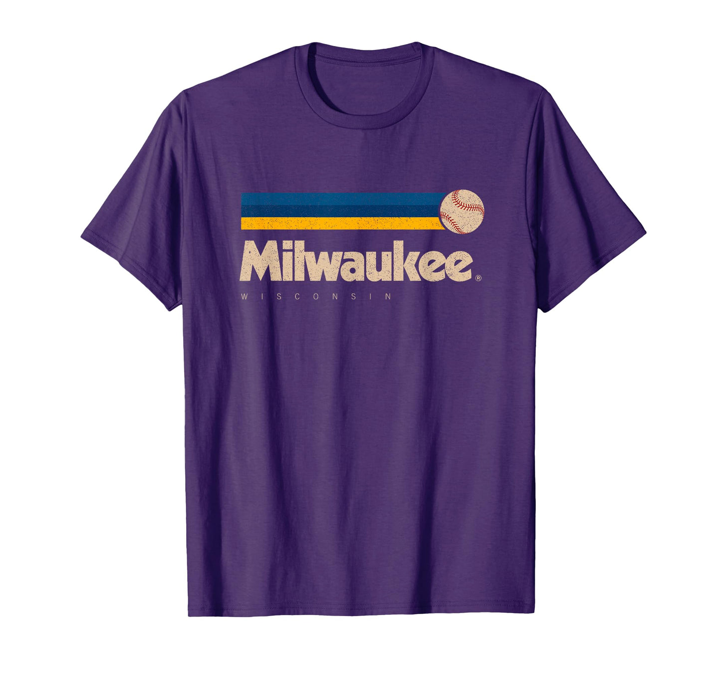 Milwaukee Baseball Softball Wisconsin Retro Milwaukee T-Shirt