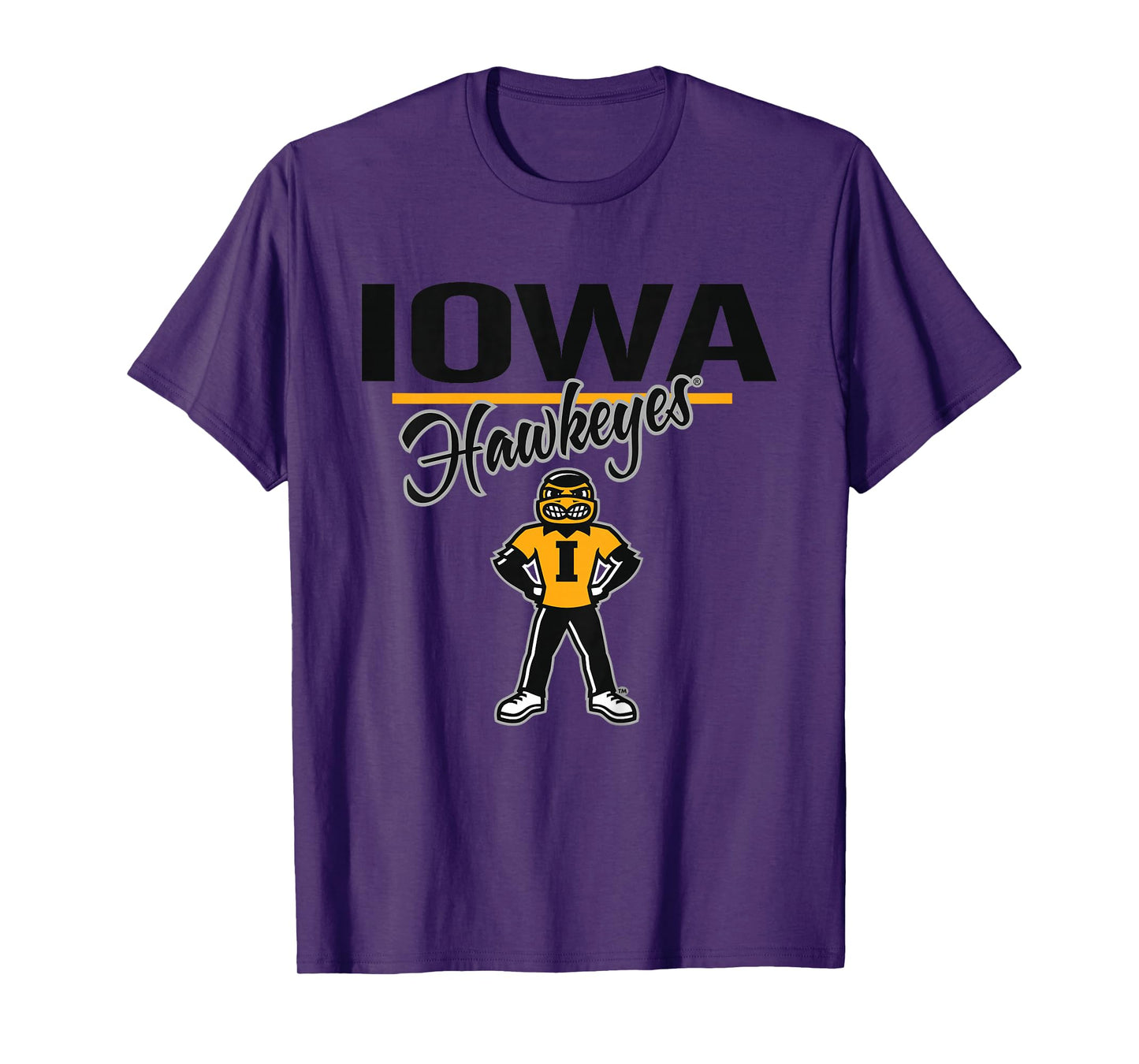 Kids Iowa Hawkeyes Kid's Mascot Gray Officially Licensed T-Shirt