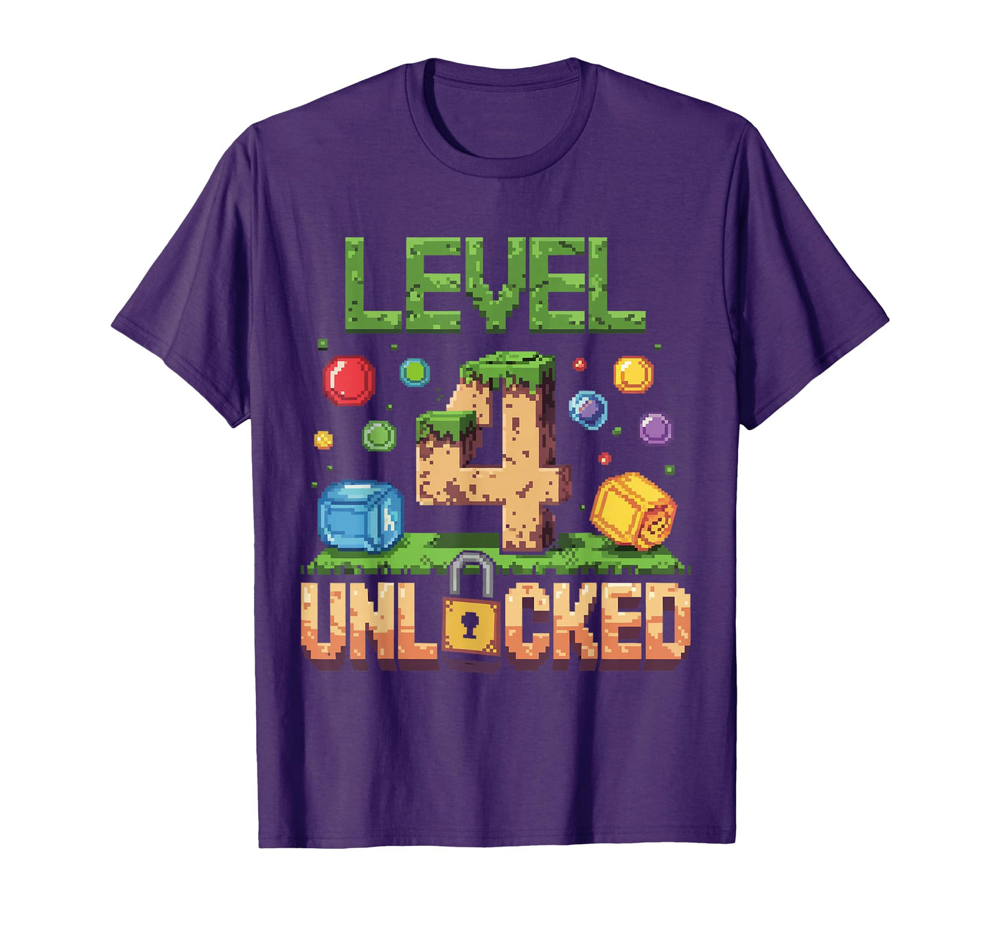 Birthday Children's Shirt Level 4 Unlocked 4 T-Shirt