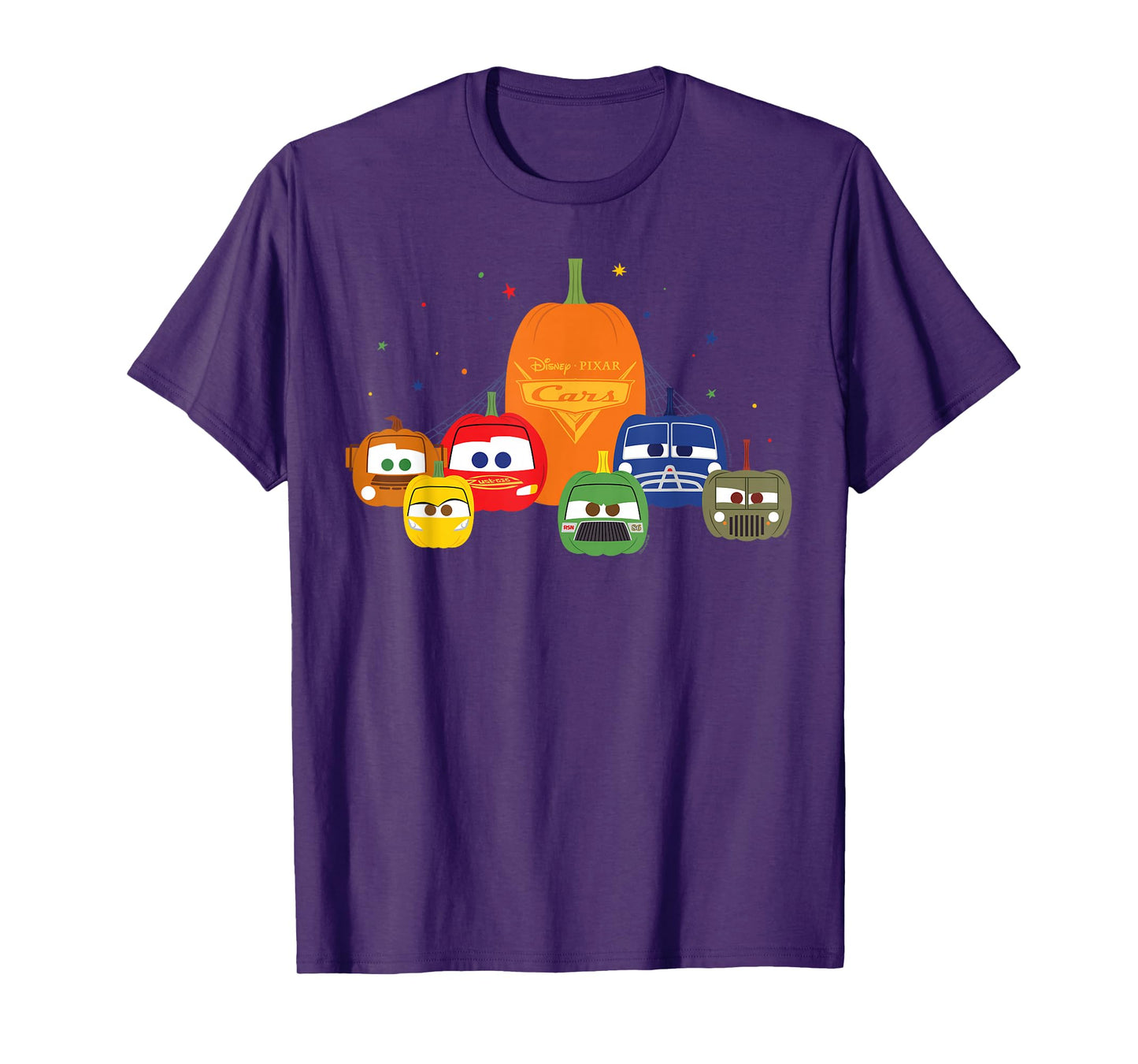 Disney and Pixar's Cars Halloween Pumpkin Group T-Shirt