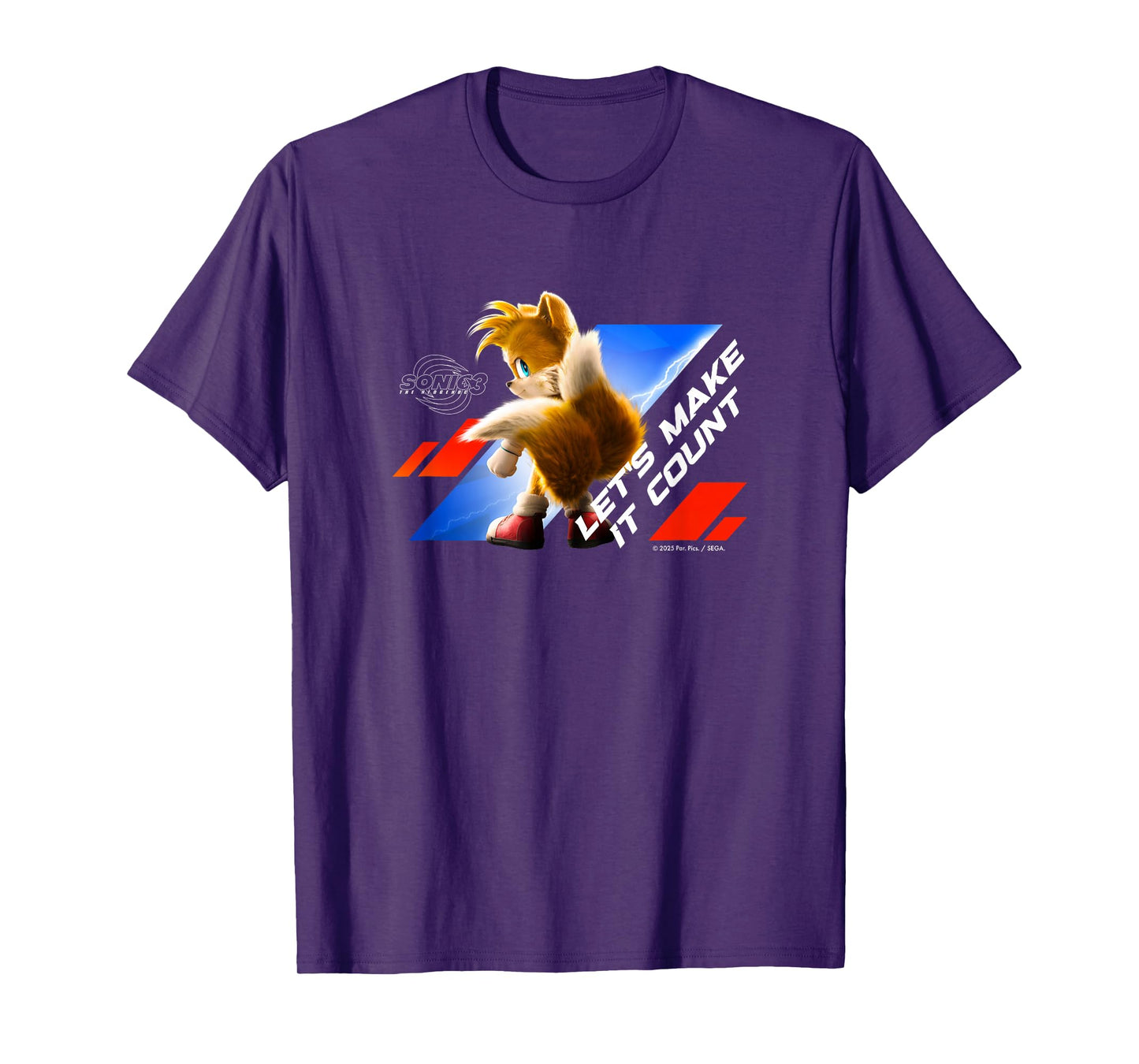 Sonic the Hedgehog 3 - Tails "Let's Make it Count" T-Shirt