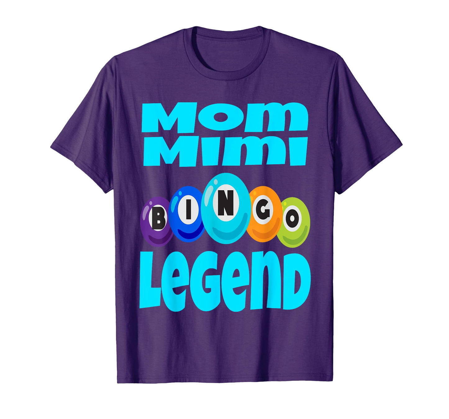 Funny Mom Mimi Bingo Legend Winner Winning Game Night Cards T-Shirt