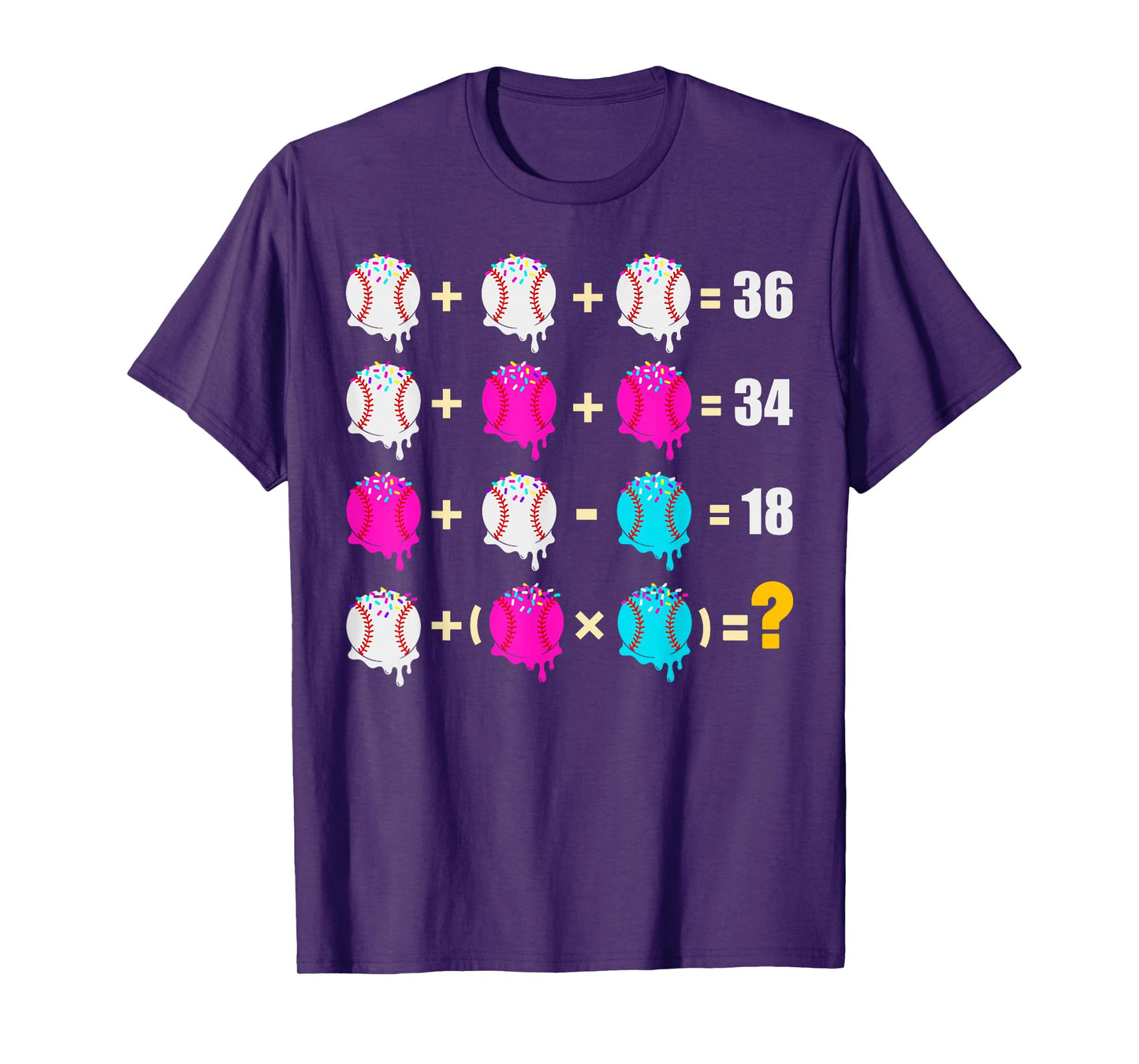 Funny Six Seven Ice Cream Logic Math Puzzle Equation Meme T-Shirt