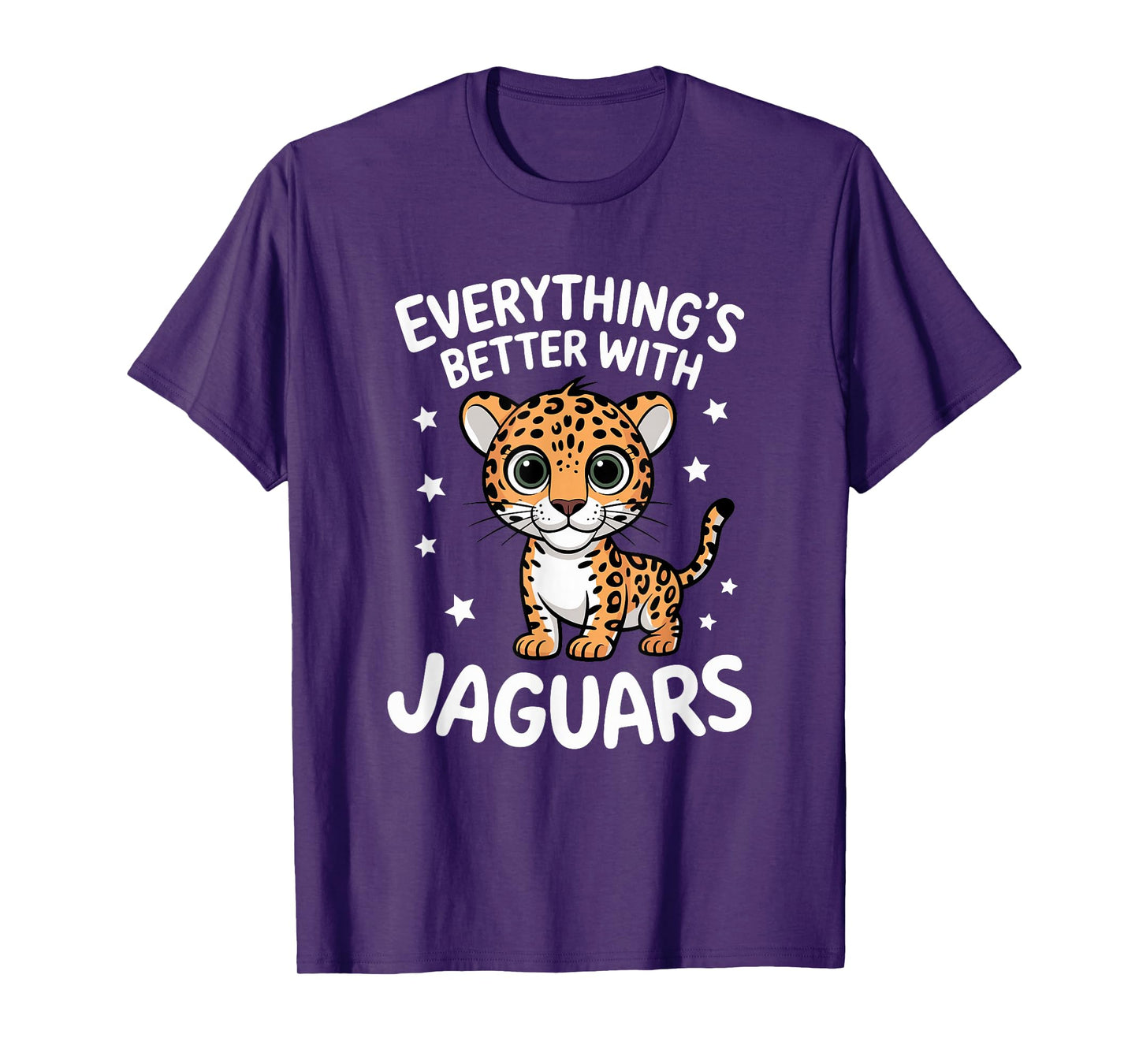 Cute Jaguar Lover Adults or Kids Boys Girls Jaguars T-Shirt