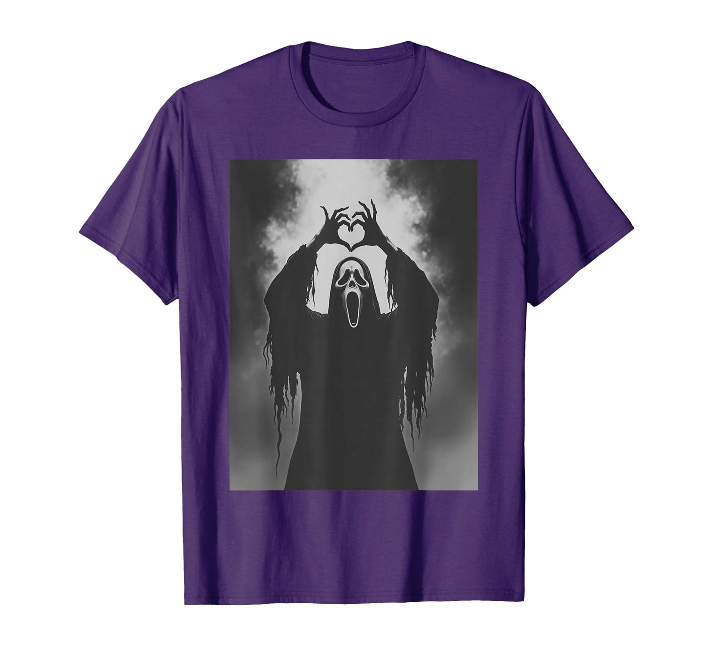 Funny Ghost Hand Heart Sign Spooky Costume Halloween Ghost T-Shirt