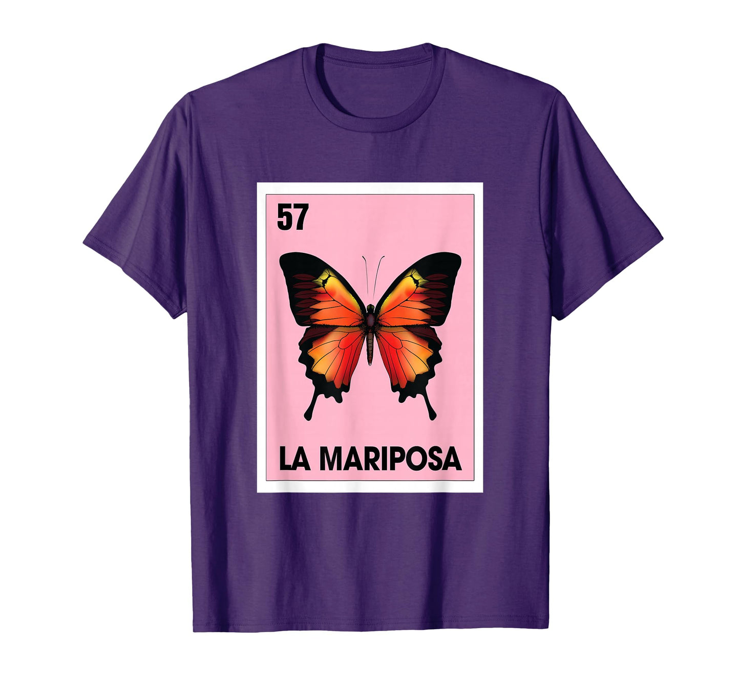 La Mariposa Mexican Bingo Card Game Butterfly Lover Spanish T-Shirt