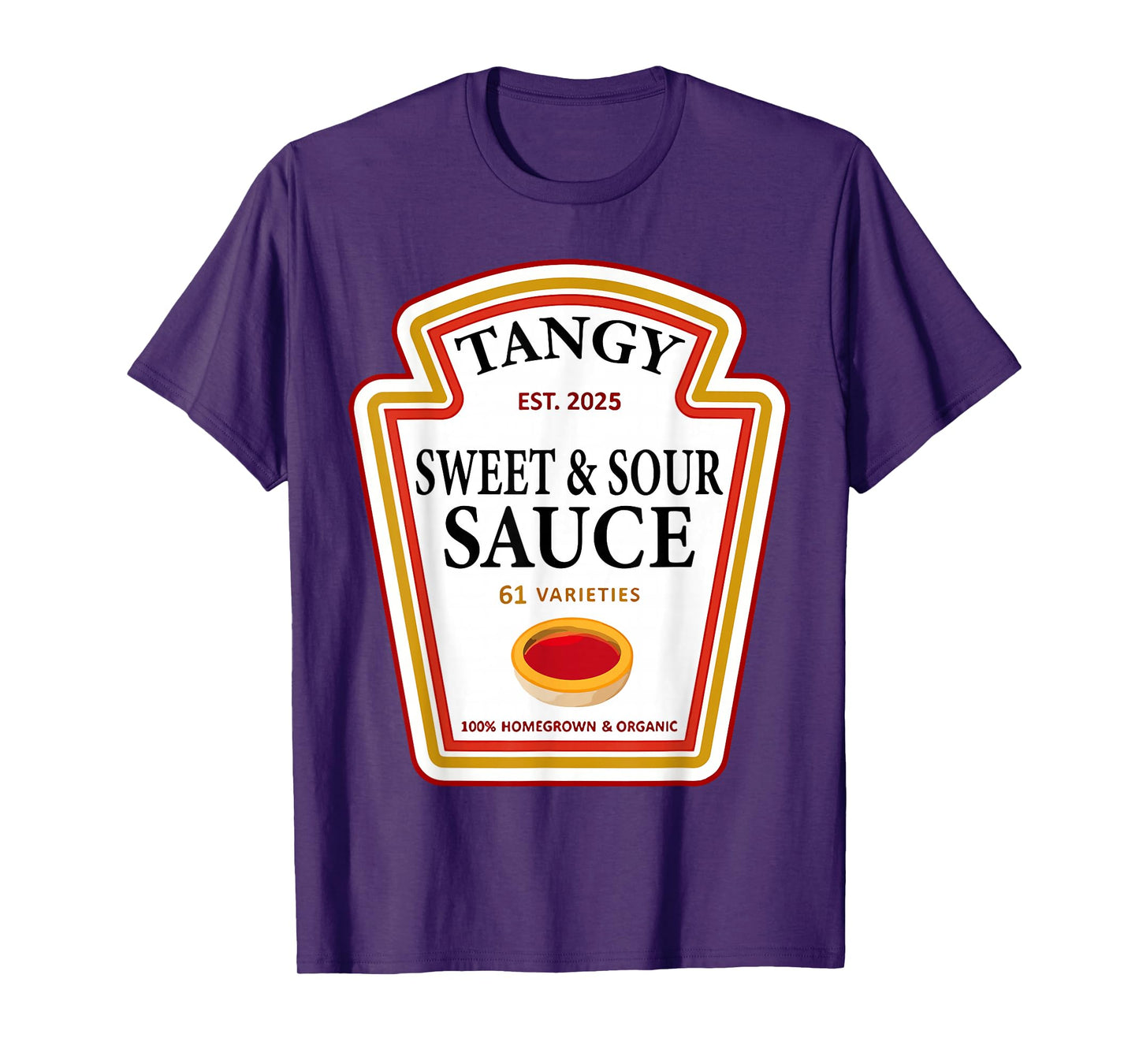 Tangy Sweet and Sour Sauce Group Condiment Halloween Costume T-Shirt