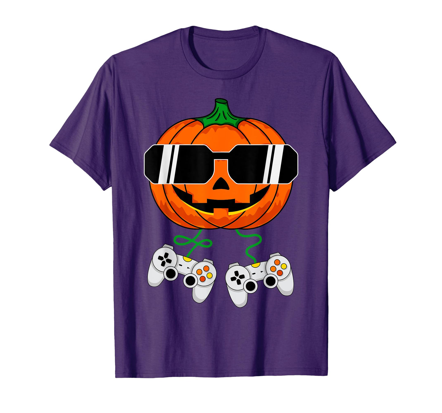 Halloween Jack O Lantern Gamer Boys Kids Men Funny Halloween T-Shirt