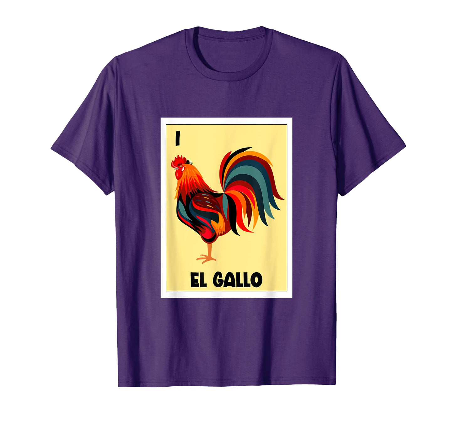 El Gallo Mexican Bingo Card Spanish Hispanic The Rooster T-Shirt