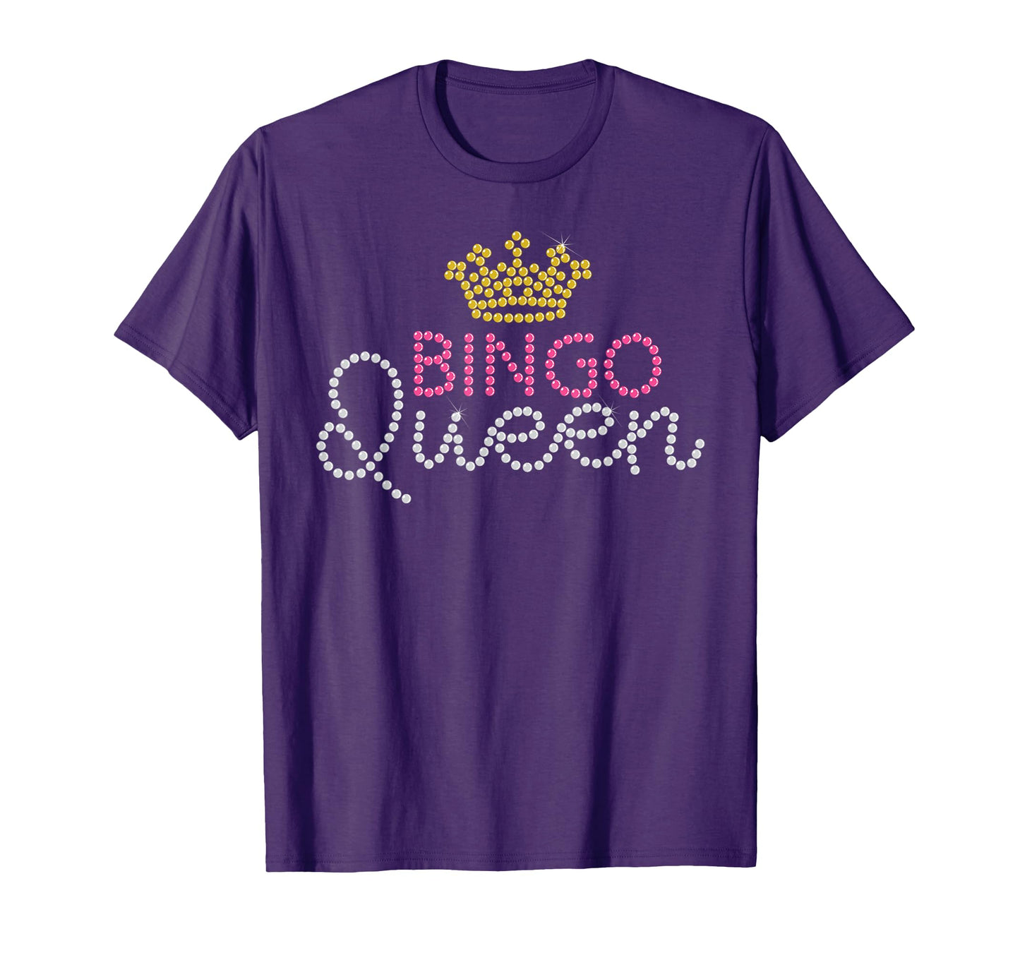Funny Bingo Queen Casino Players Gambler Lucky Women Gift T-Shirt