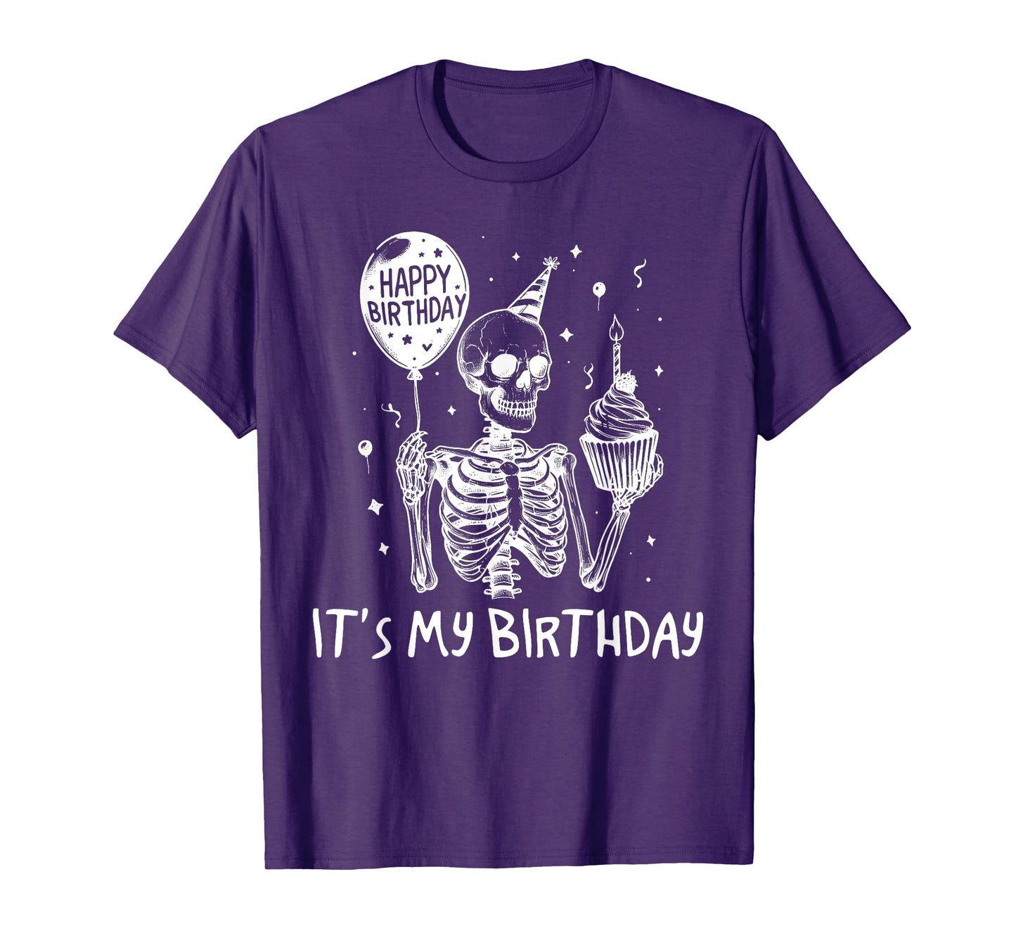 Halloween Skeleton It's My Birthday Costume Party T-Shirt