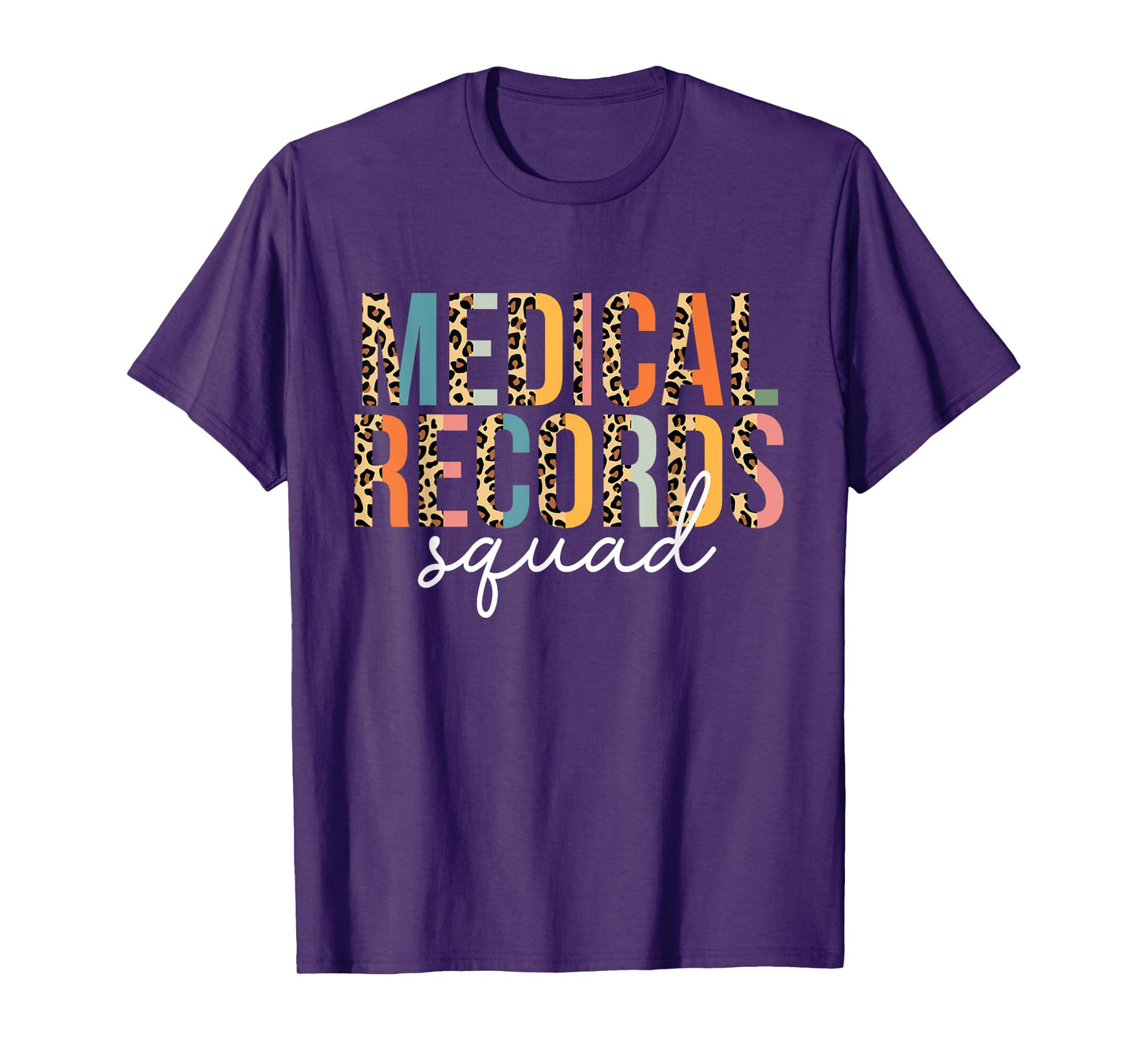 Medical Records Squad Clerk Director Leopard T-Shirt