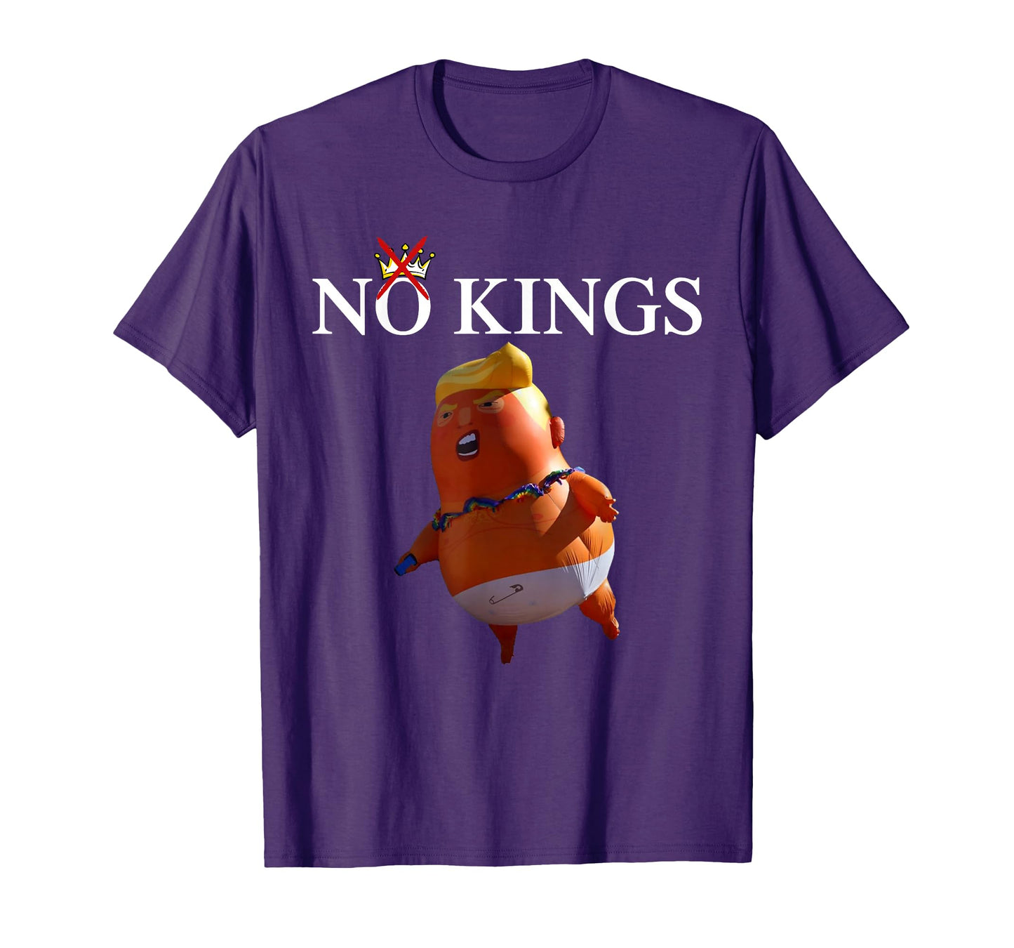 No Kings Patriotic US American Funny Not King Humor T-Shirt