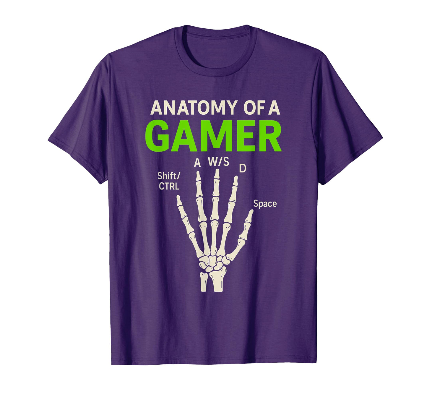 Anatomy Of A Gamer - PC Gaming Lover Console Game Lover T-Shirt