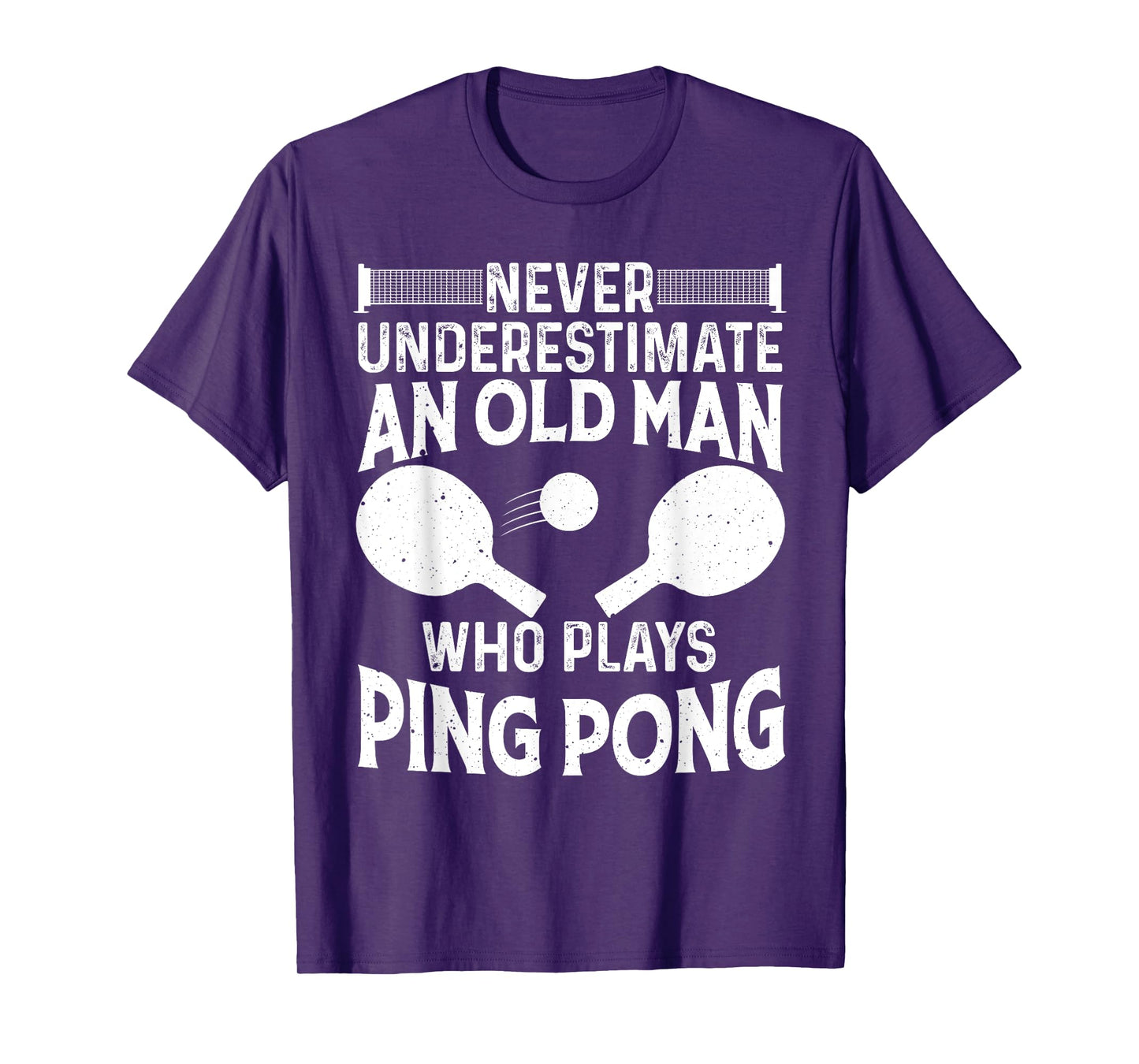 Funny Ping Pong Design Men Dad Grandpa Table Tennis Player T-Shirt