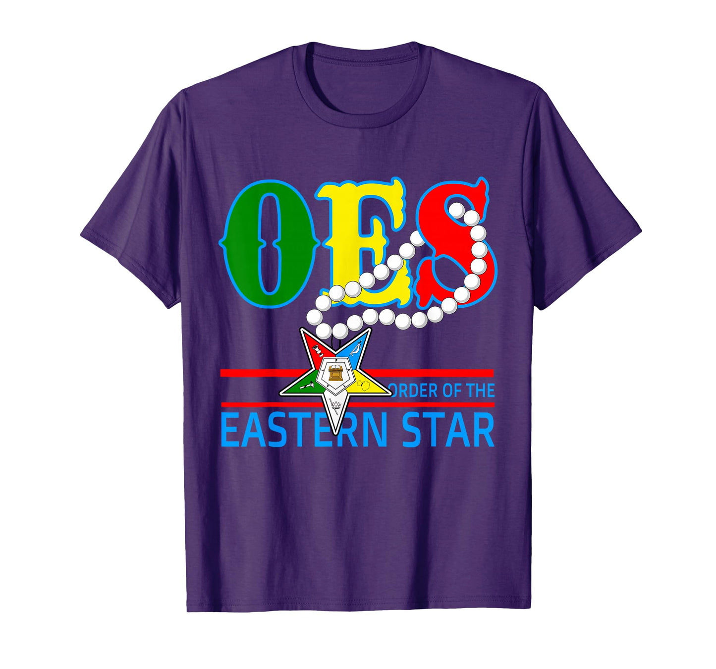 OES Pearl Necklace Beautiful Sis Order of the Eastern Star T-Shirt