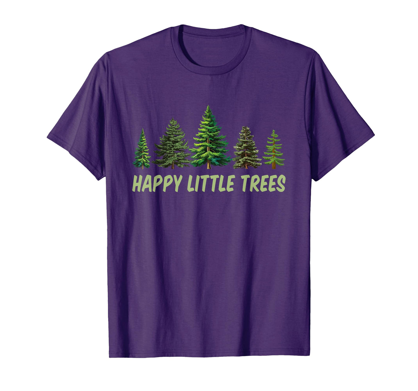Happy Little Trees Vintage Camping T-Shirt
