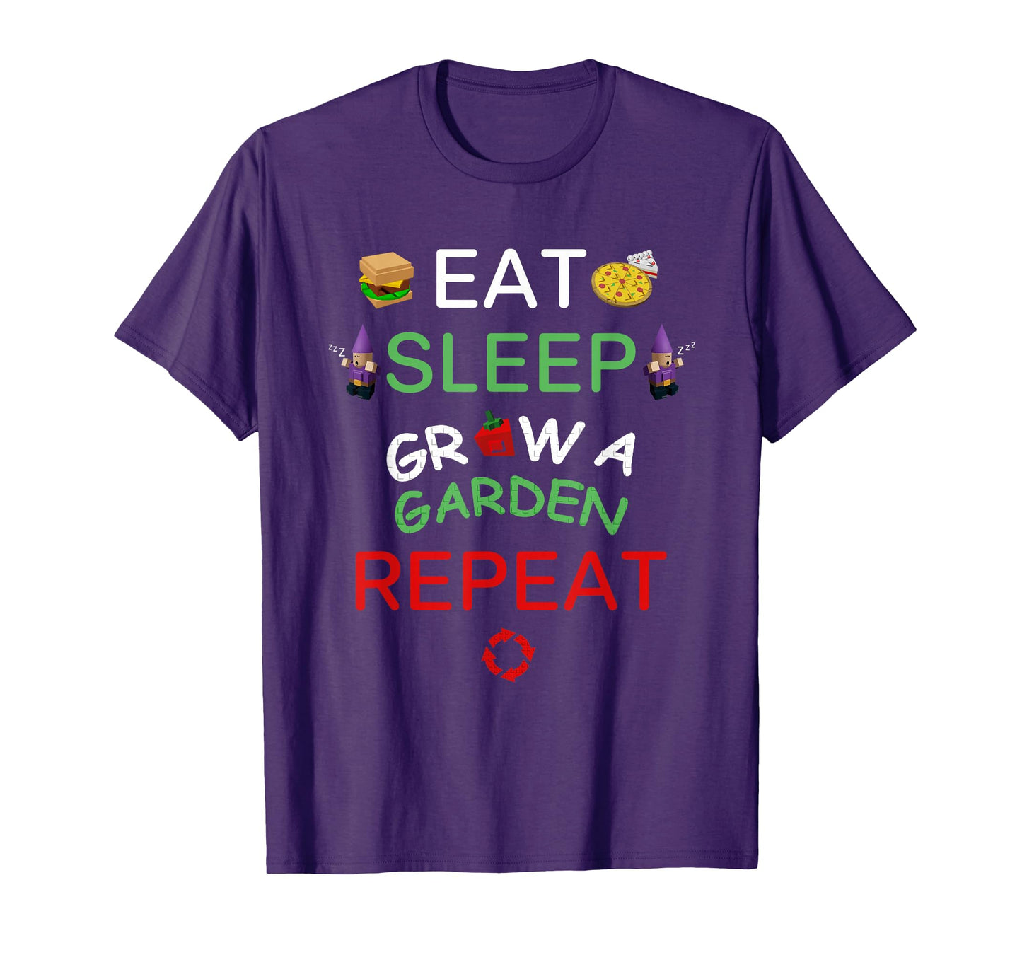 Eat Sleep Grow A Garden Repeat Player T-Shirt