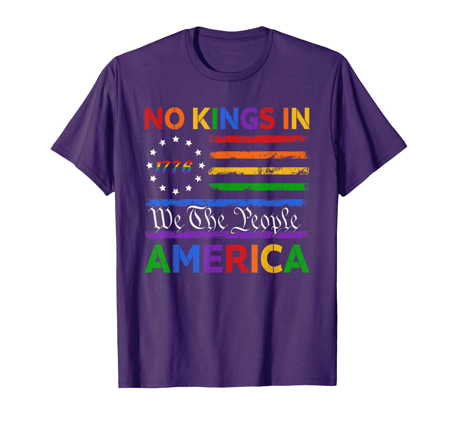 Patriotic Pro-Democracy Protest June 14 No Kings In America T-Shirt
