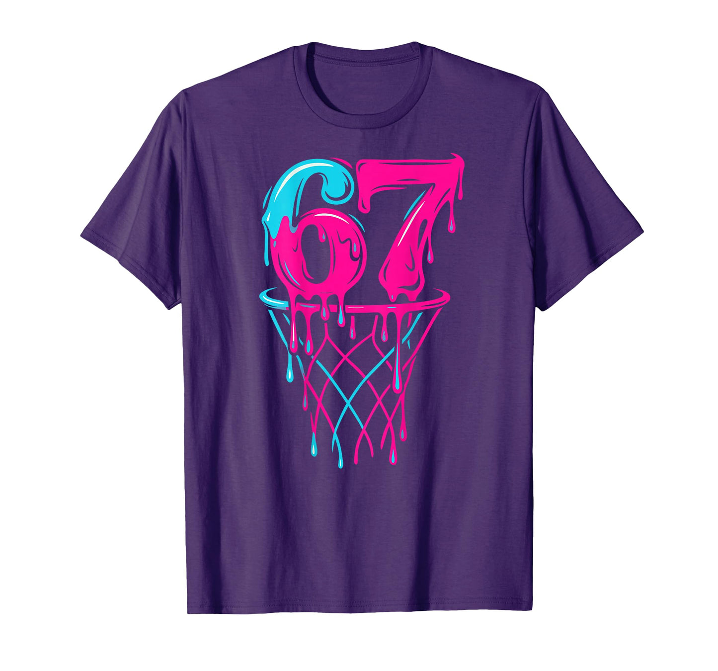 67 Basketball Drip Six Seven Funny Gen Alpha T-Shirt