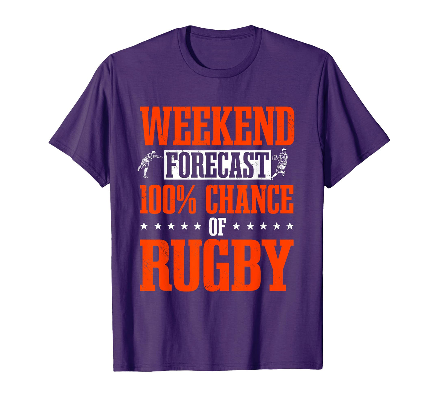 Rugby Player Football Game Athlete Sports Weekend Forecast T-Shirt