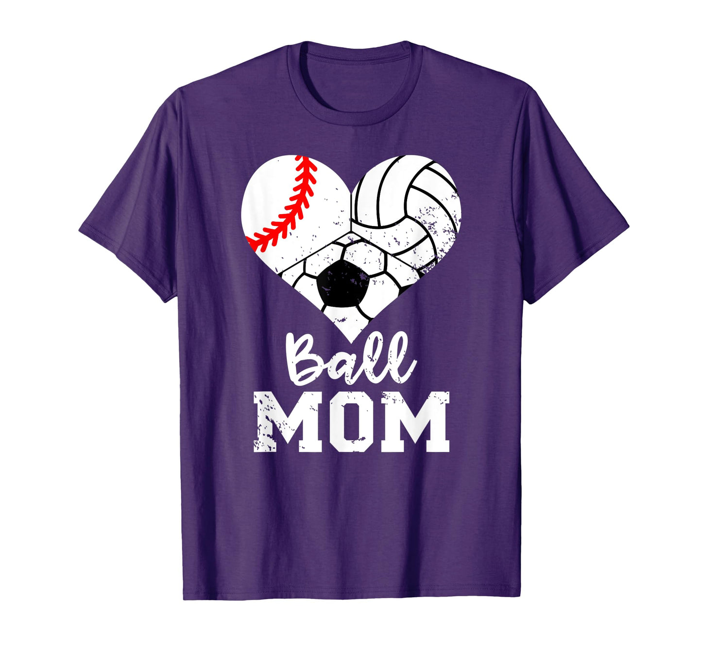 Ball Mom Funny Baseball Volleyball Soccer Mom T-Shirt