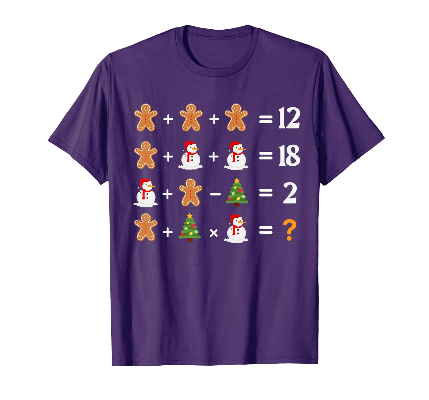 Funny 6 7 Meme Christmas Order of Operations Math Teacher T-Shirt