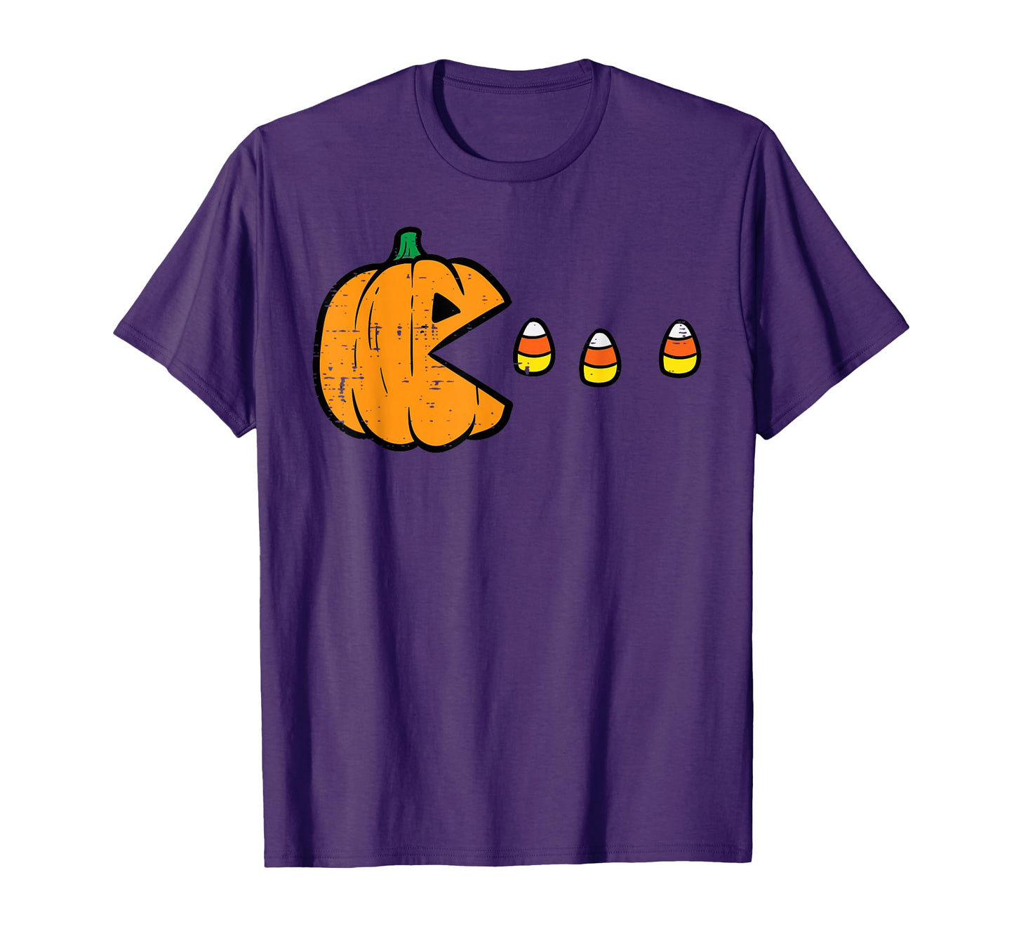 Halloween Video Game Eating Candy Corns Gaming Boys Kids Men T-Shirt