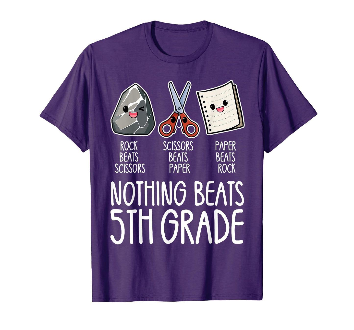 Nothing Beats 5th Grade Funny Back to School Kids Teachers T-Shirt