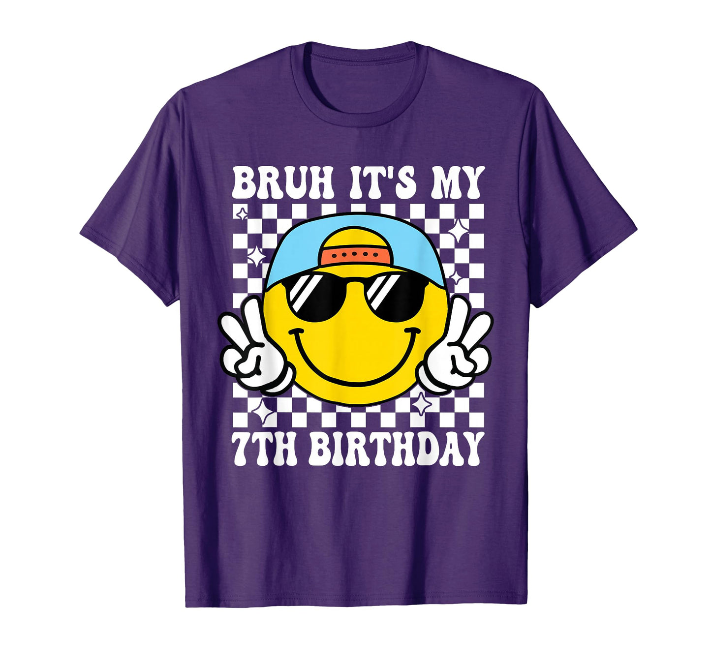 Bruh It's My 7th Birthday 7 Year Old Birthday Boys Girls T-Shirt